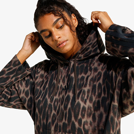 Женские худи adidas Seasonal Essentials Leopard Print French Terry