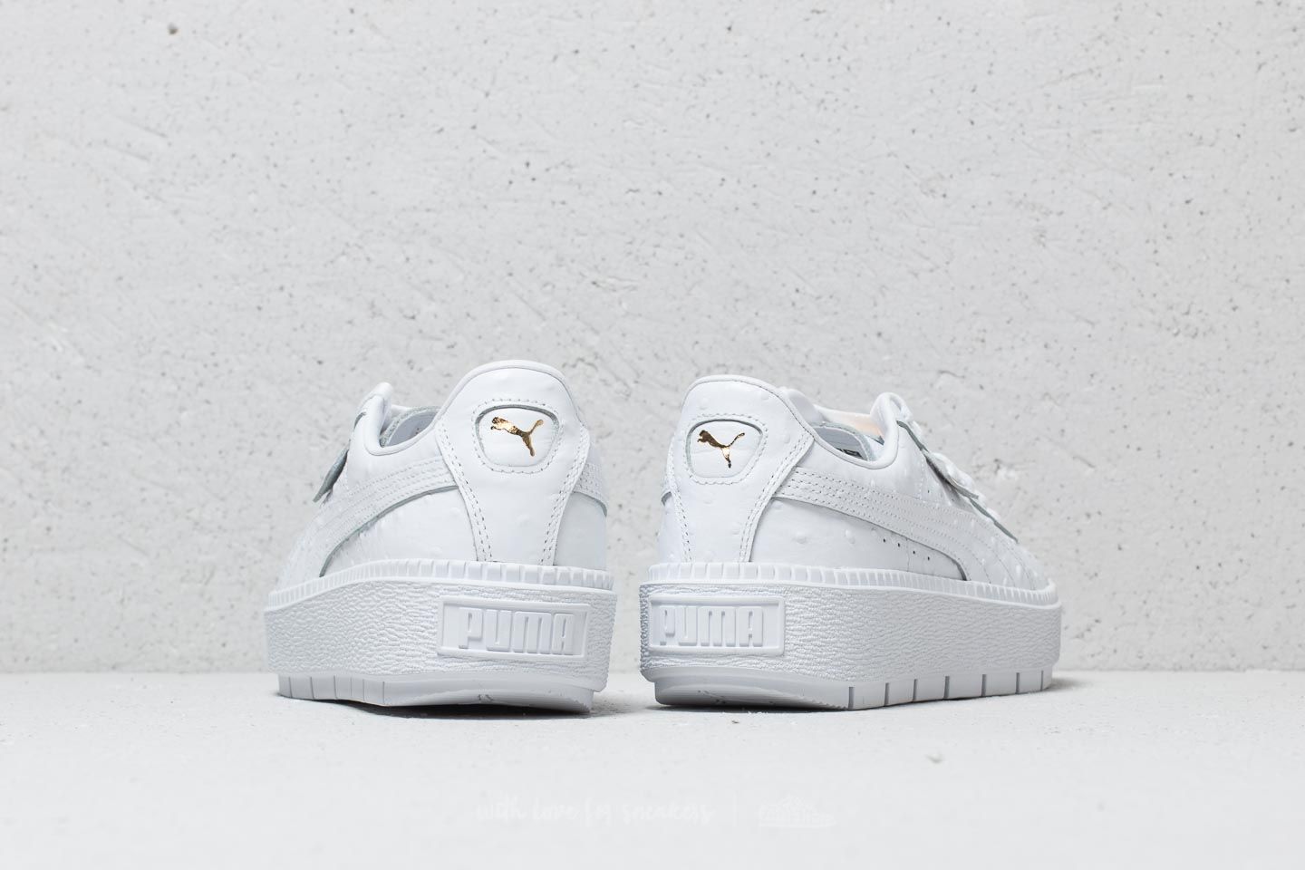 Damen Sneaker und Schuhe Puma Platform Trace Ostrich Wn's Puma White/ Puma White