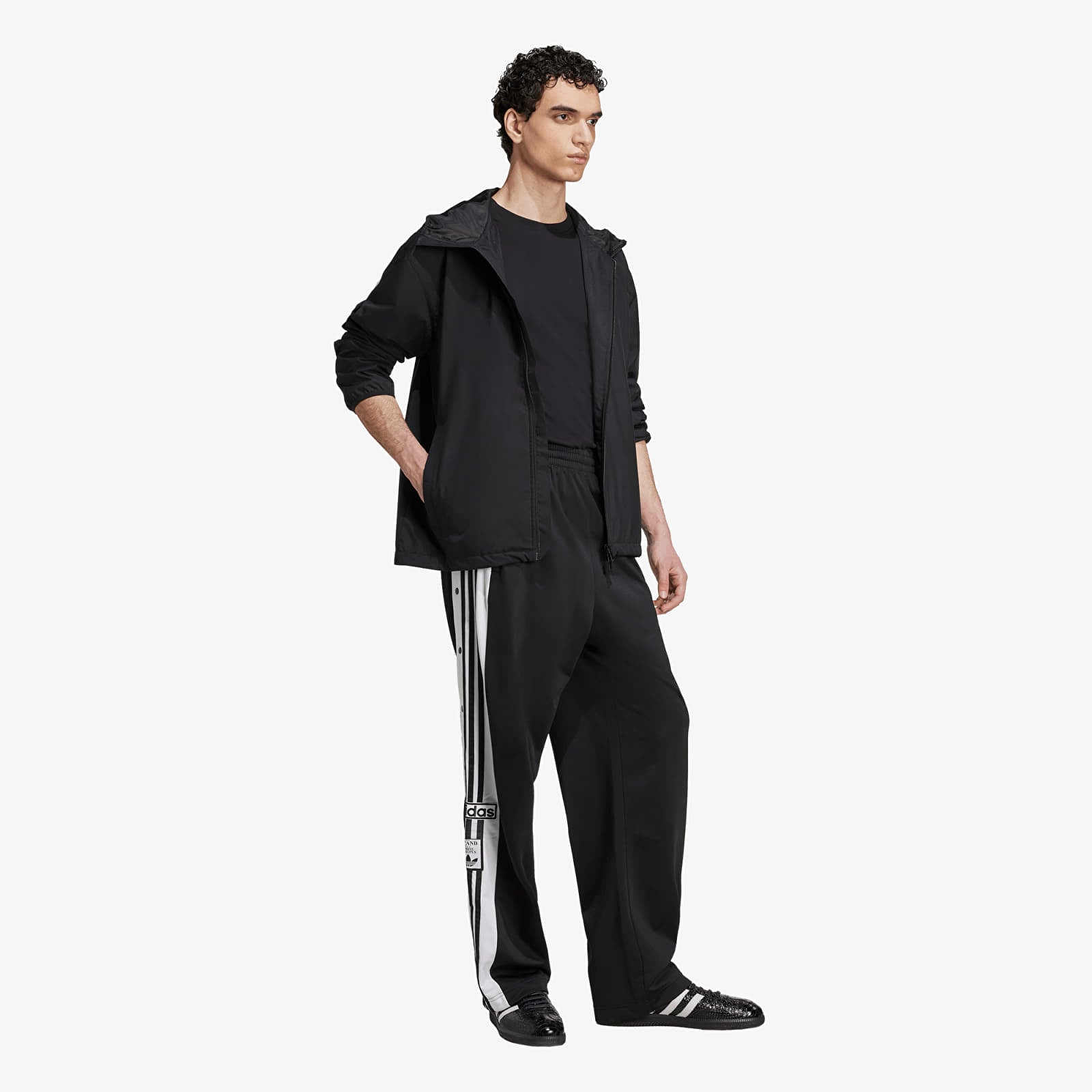 Moške jakne adidas Trefoil Essentials Woven Jacket Black