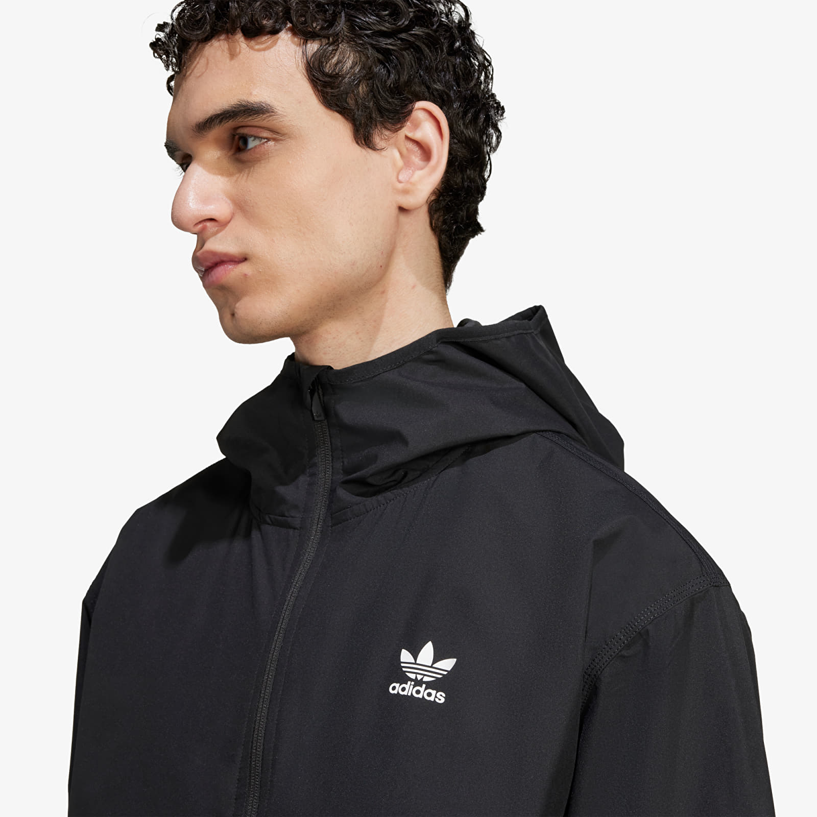 Moške jakne adidas Trefoil Essentials Woven Jacket Black