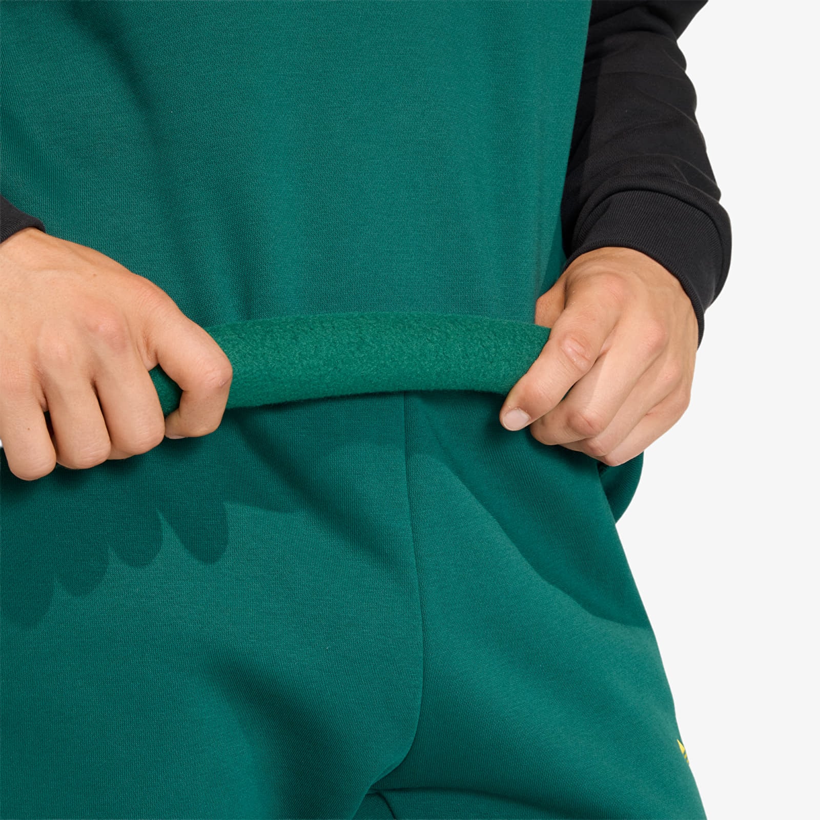 Casacos com capuz para homem adidas Chest Stripes Crewneck Sweatshirt Collegiate Green