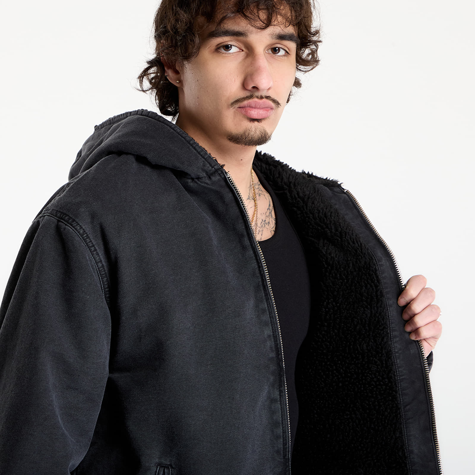 Miesten takit Carhartt WIP Mitch Jacket UNISEX Black