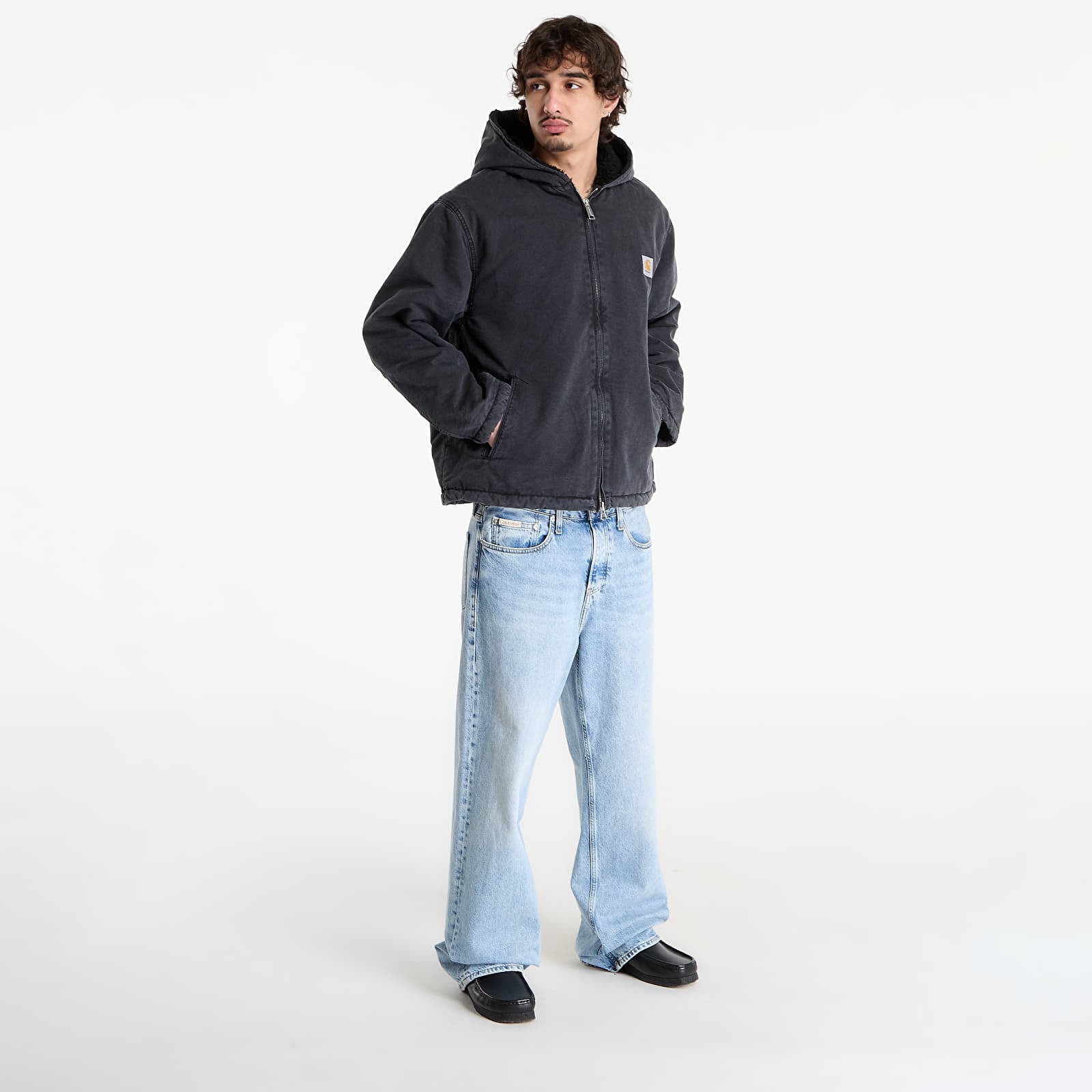 Miesten takit Carhartt WIP Mitch Jacket UNISEX Black