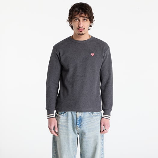 Genser HUMAN MADE Thermal L/S T-Shirt UNISEX Charcoal