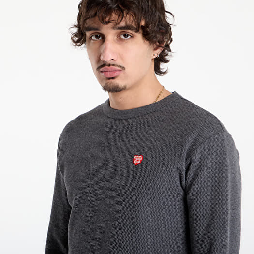 Sweaters HUMAN MADE Thermal L/S T-Shirt UNISEX Charcoal