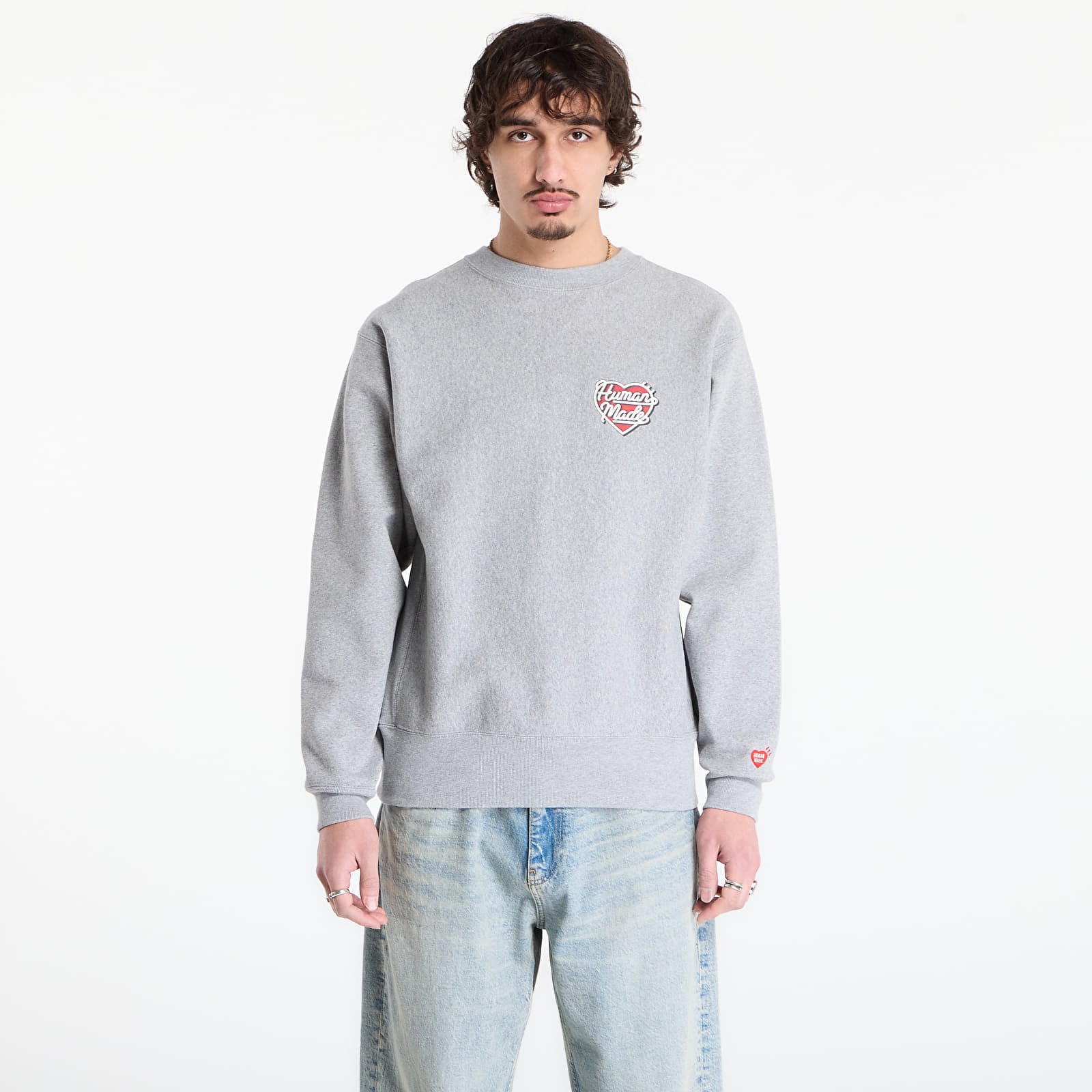 Sweatshirt HUMAN MADE Heavyweight Sweatshirt UNISEX Gray XXL