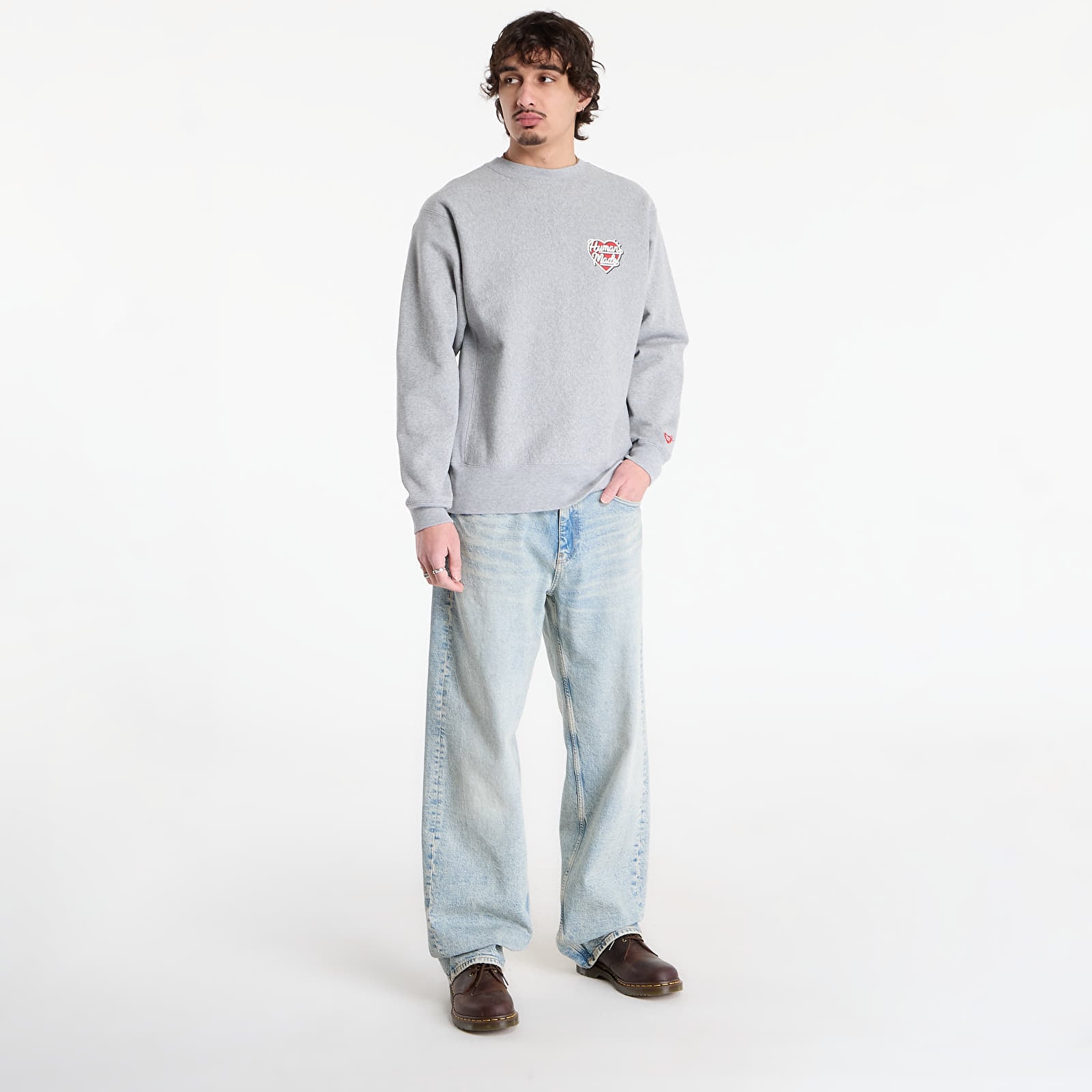 Hoodies och sweatshirts HUMAN MADE Heavyweight Sweatshirt UNISEX Gray
