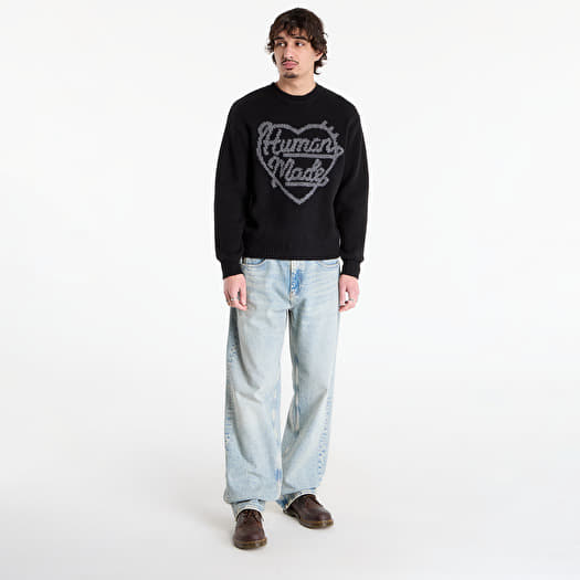 Sweaters HUMAN MADE Heart Knit Sweater UNISEX Black (HM30CS035BK
