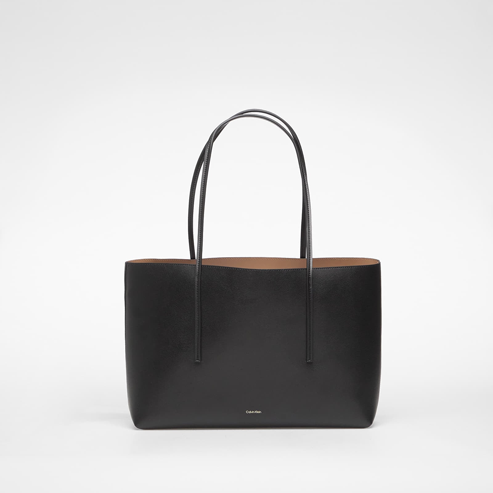 Bolsas de mão Calvin Klein Foil Logo Tote W/ Pouch Black