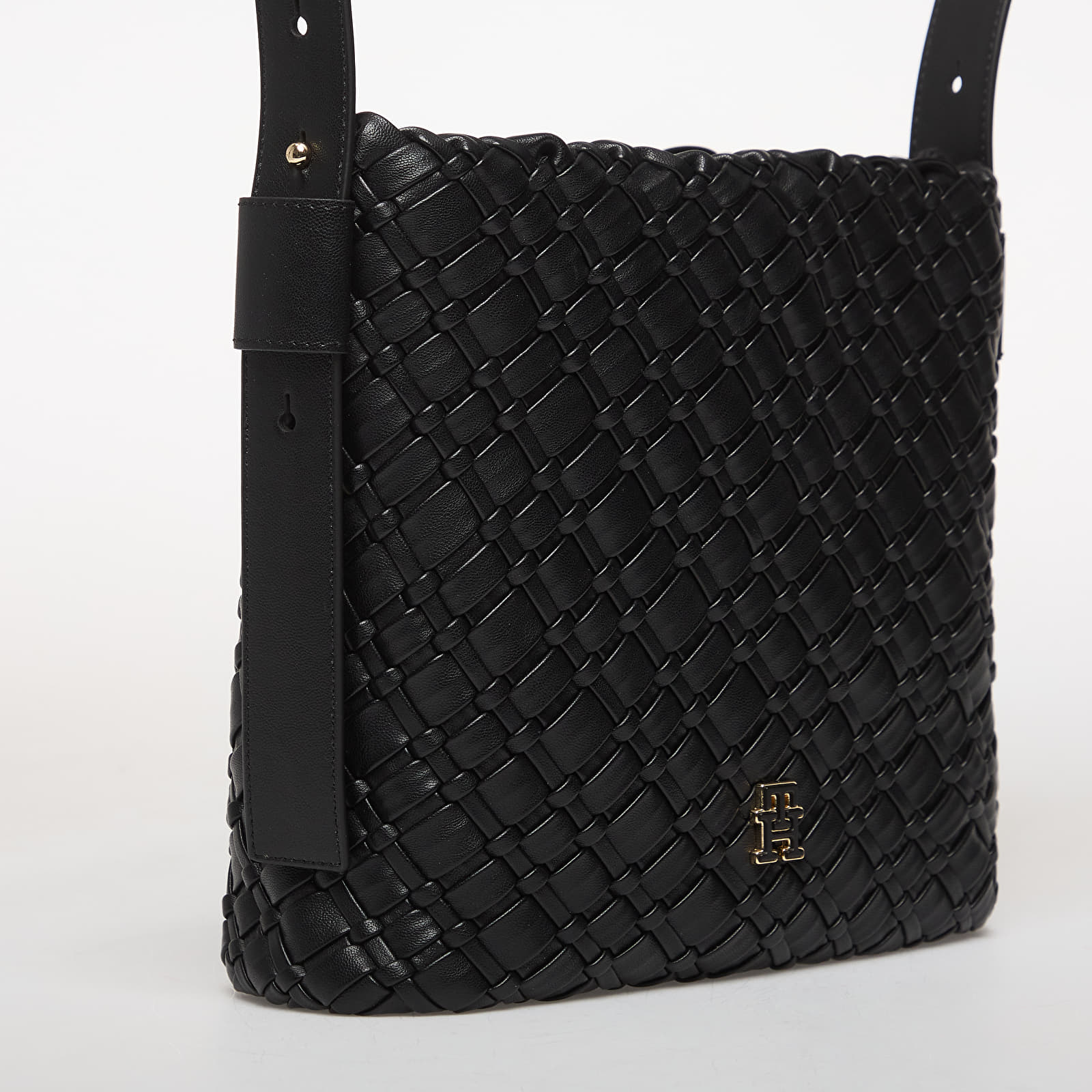 Handtaschen Tommy Hilfiger Th Braided Shoulder Bag Black