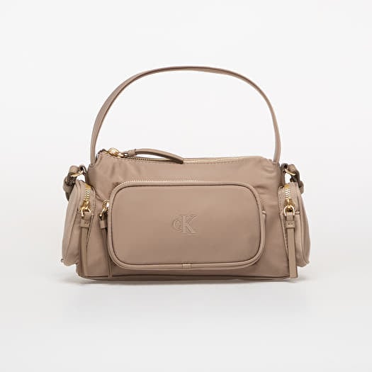 Käsilaukku Calvin Klein Pocket Nylon Bag W/ Strap Beige
