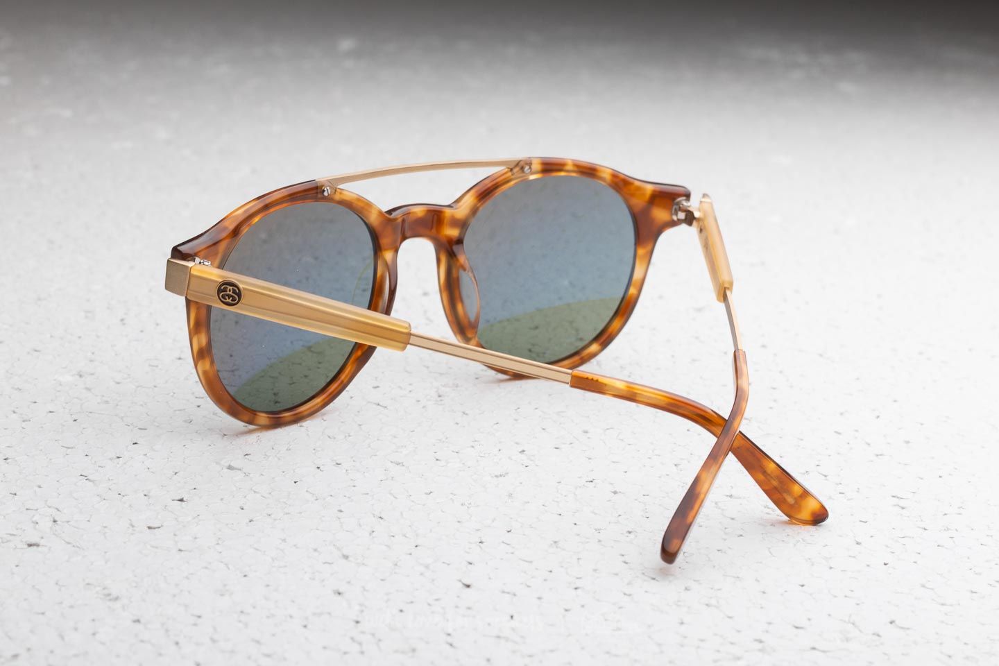 Sunglasses St ssy Luca Sunglasses Tortoise Green Footshop
