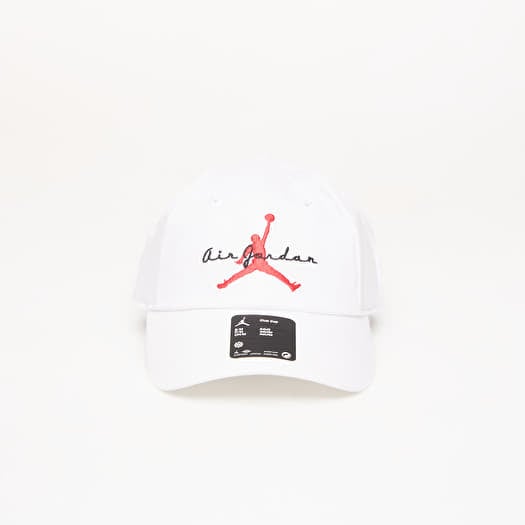 Pet Jordan Club Cap Unstructured Adjustable Hat White/ Black/ University Red