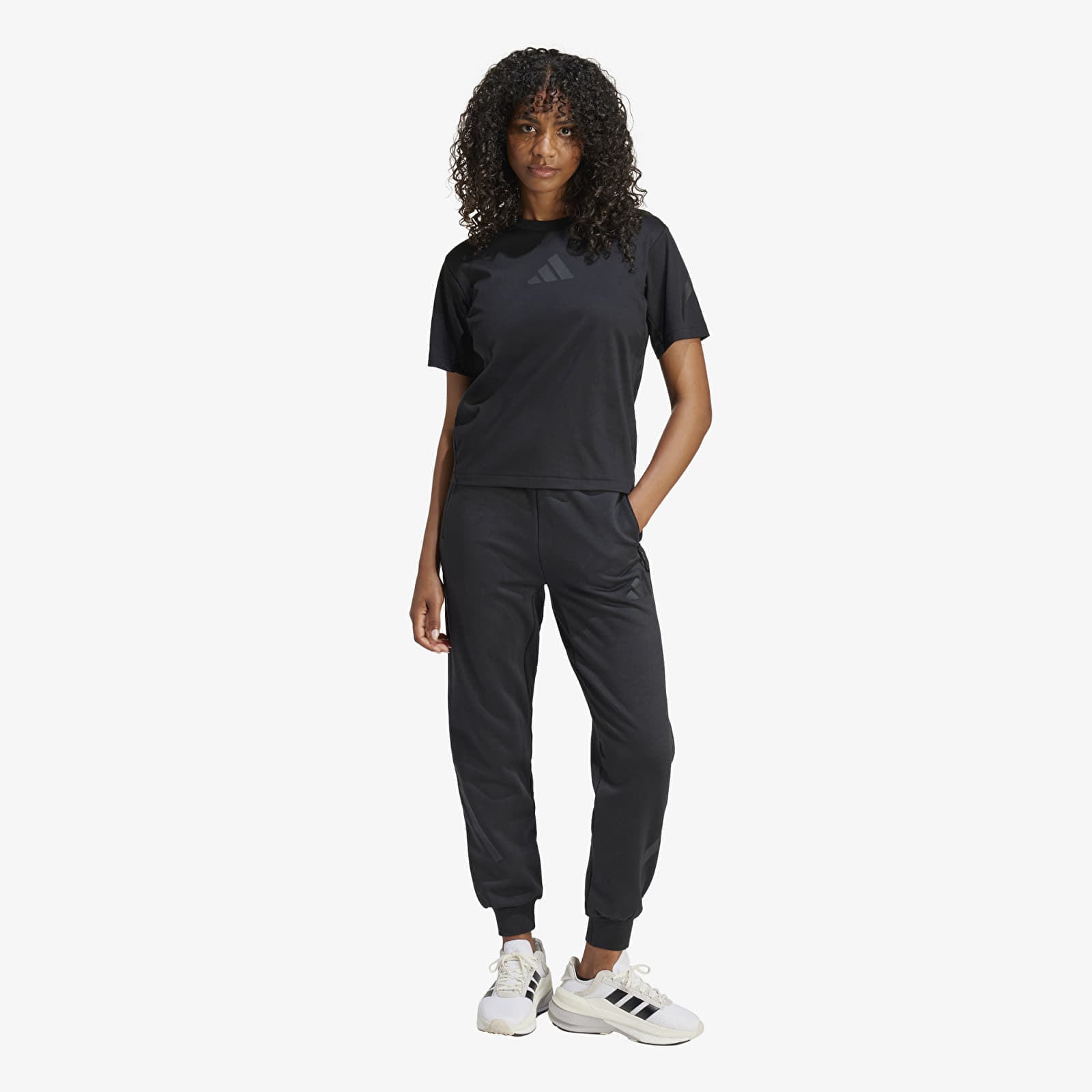 Dames T-shirts adidas W Z.N.E. Tee Black