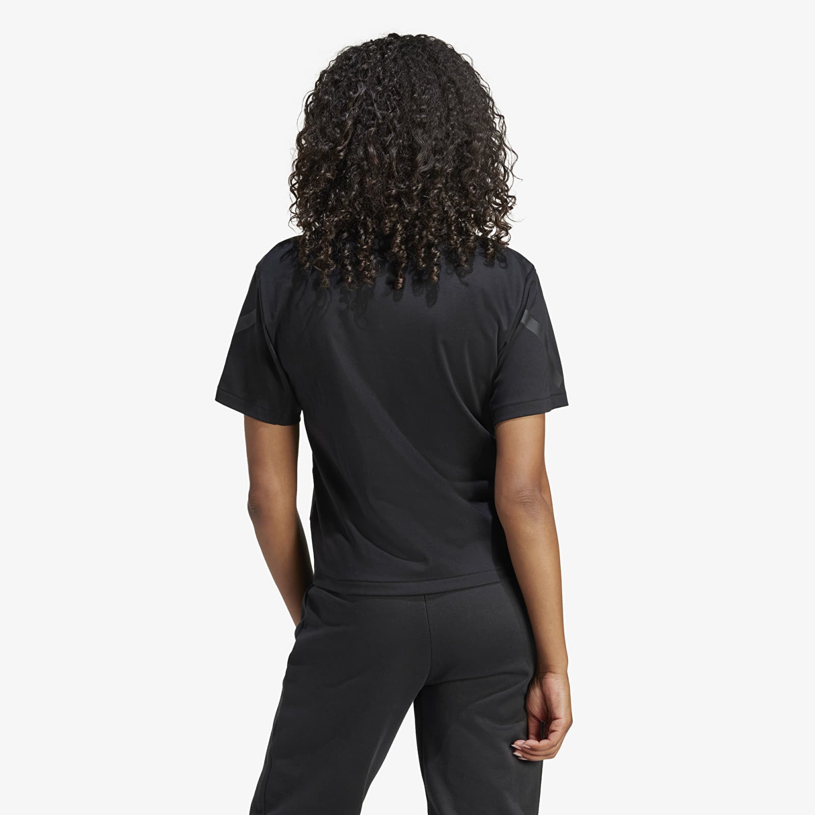 Dames T-shirts adidas W Z.N.E. Tee Black