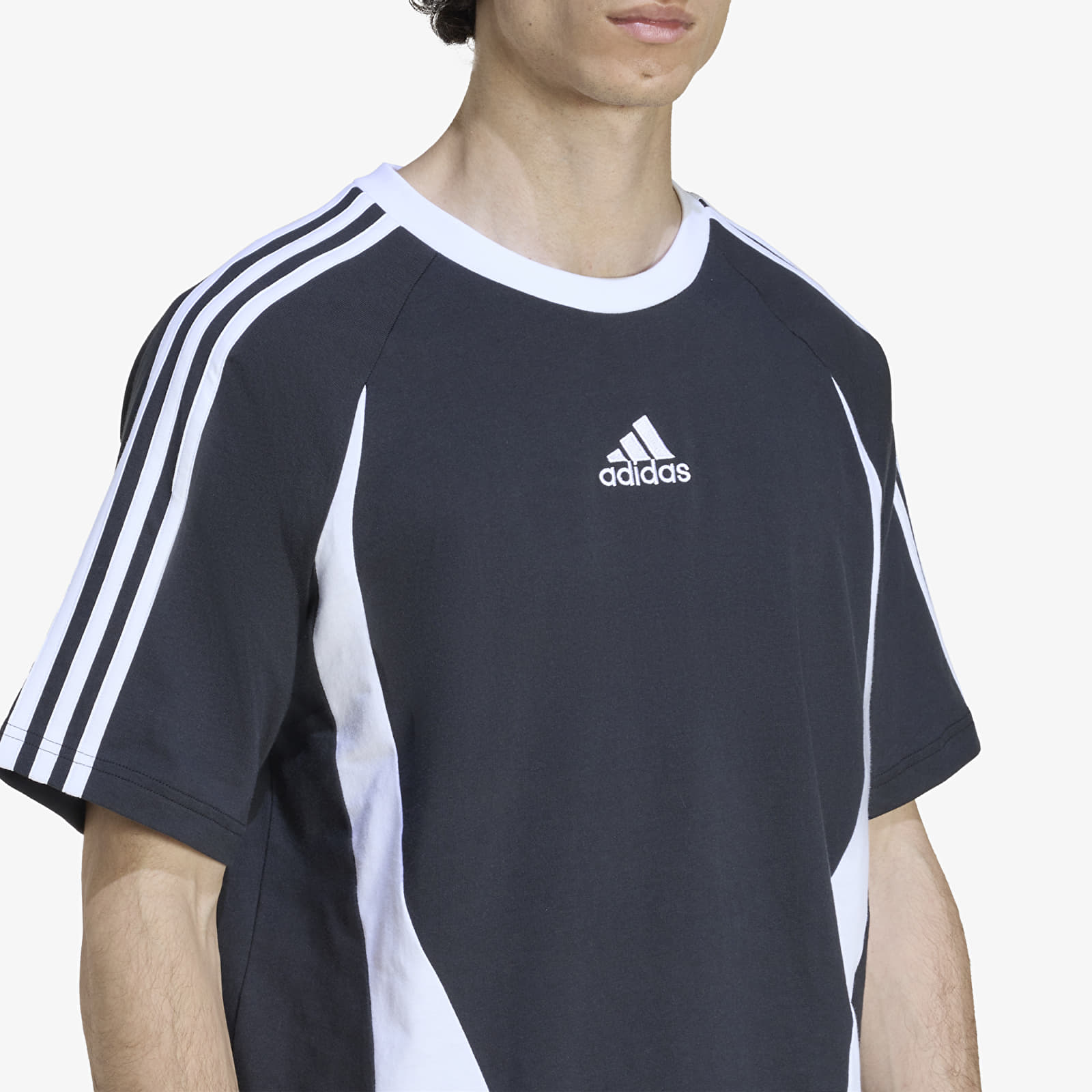 Magliette da uomo adidas Teamgeist Tee Black/ White