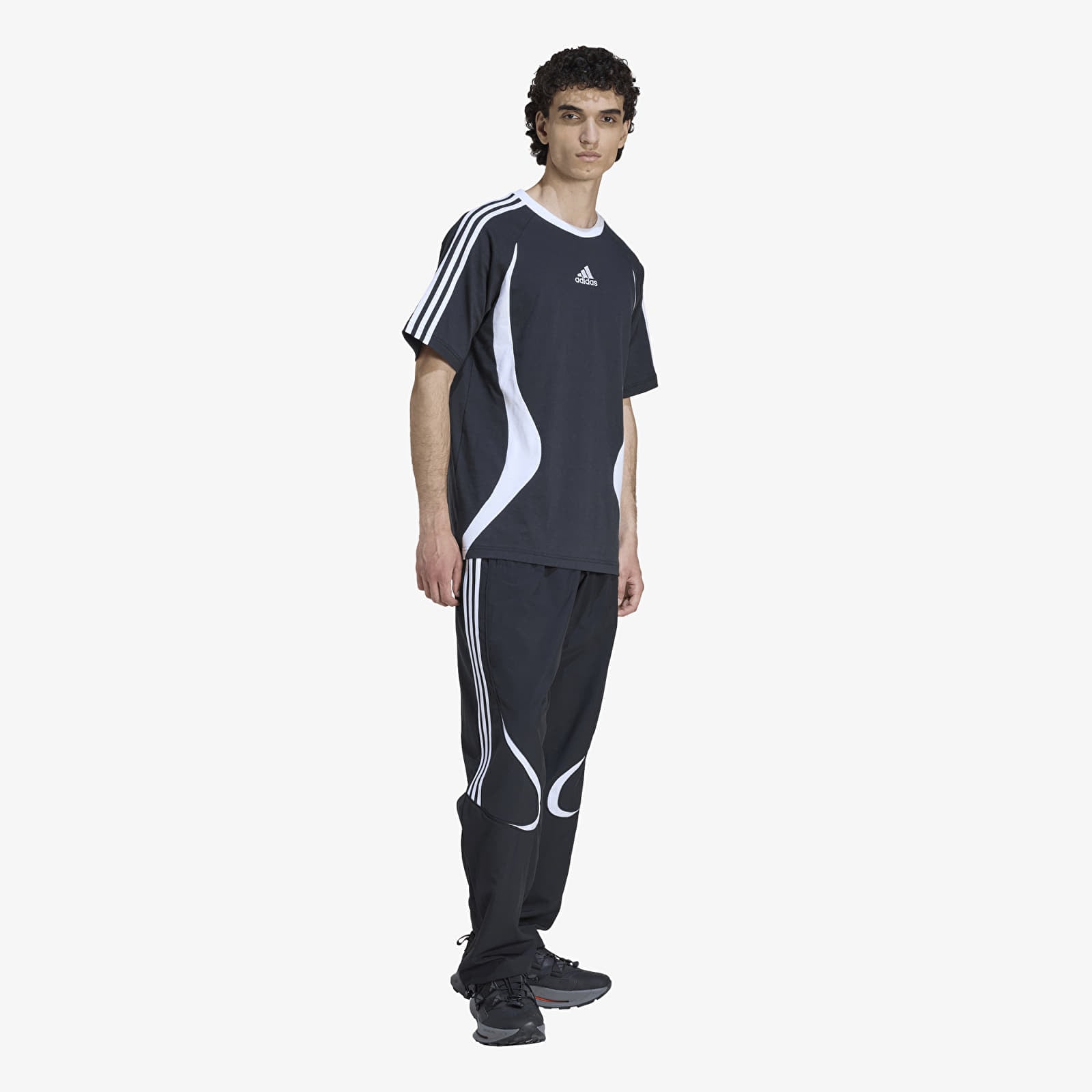Magliette da uomo adidas Teamgeist Tee Black/ White