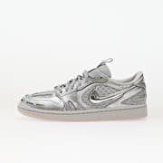 Air Jordan W 1 Low Method Of Make Neutral Grey/ Metallic Silver-White