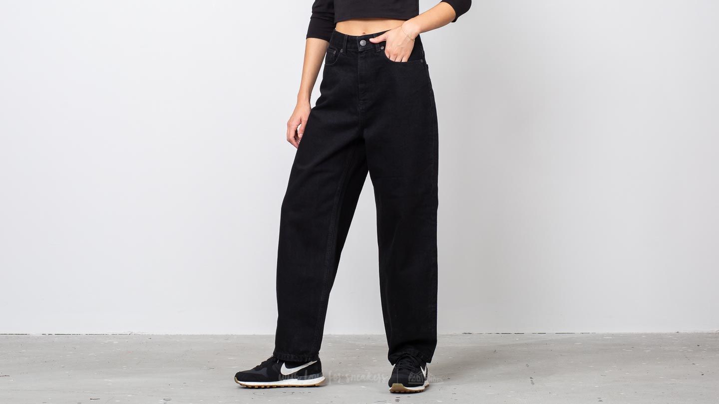 Pants and jeans SELECTED Felli Volume Mom Jeans Black Denim