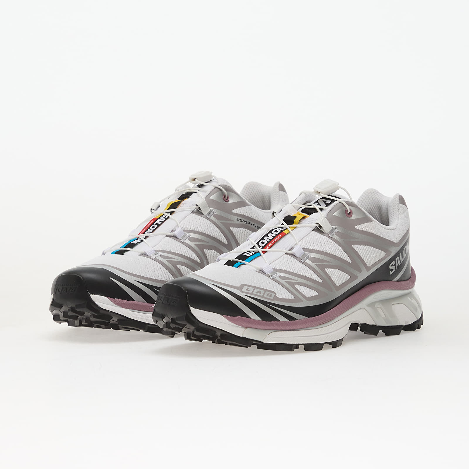 Herren Sneaker und Schuhe Salomon XT-6 White/ Black/ Dusky Orchid