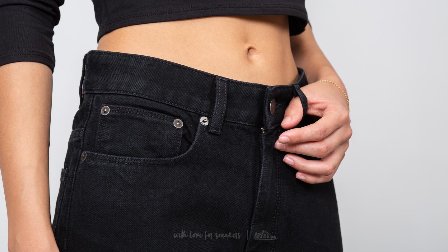 Pants and jeans SELECTED Felli Volume Mom Jeans Black Denim