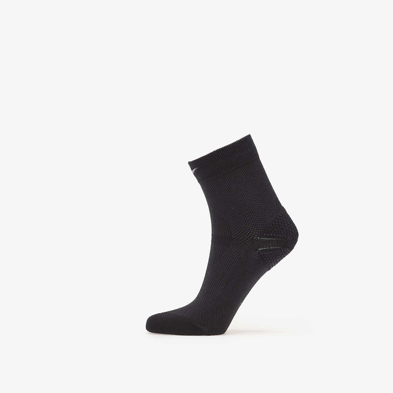 Șosete Nike Running Lightweight Micro Crew Socks 1-Pack Black/ Pure Platinum/ Smoke Grey M