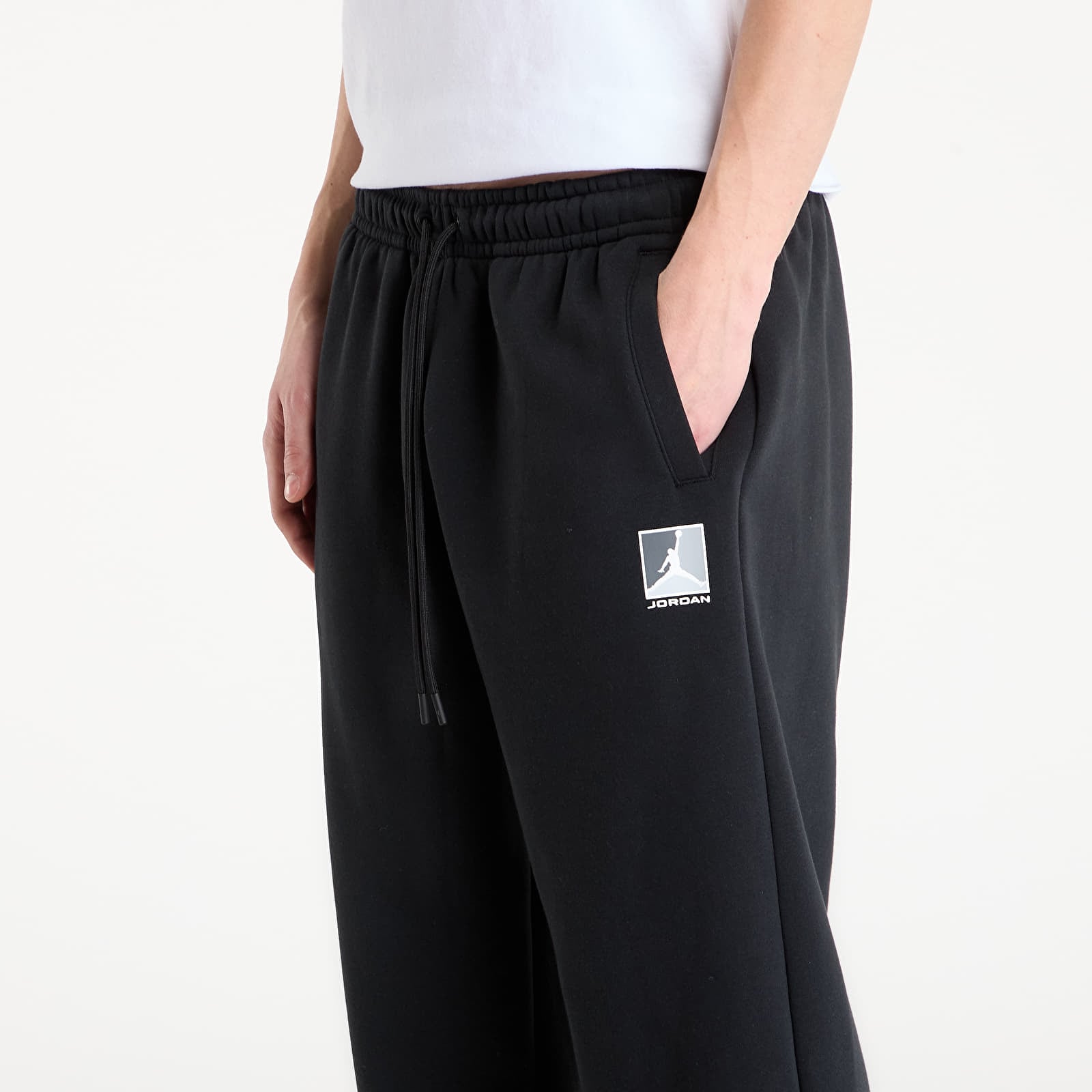 Jogginghosen Jordan Brooklyn Fleece Men's Pants Black/ White