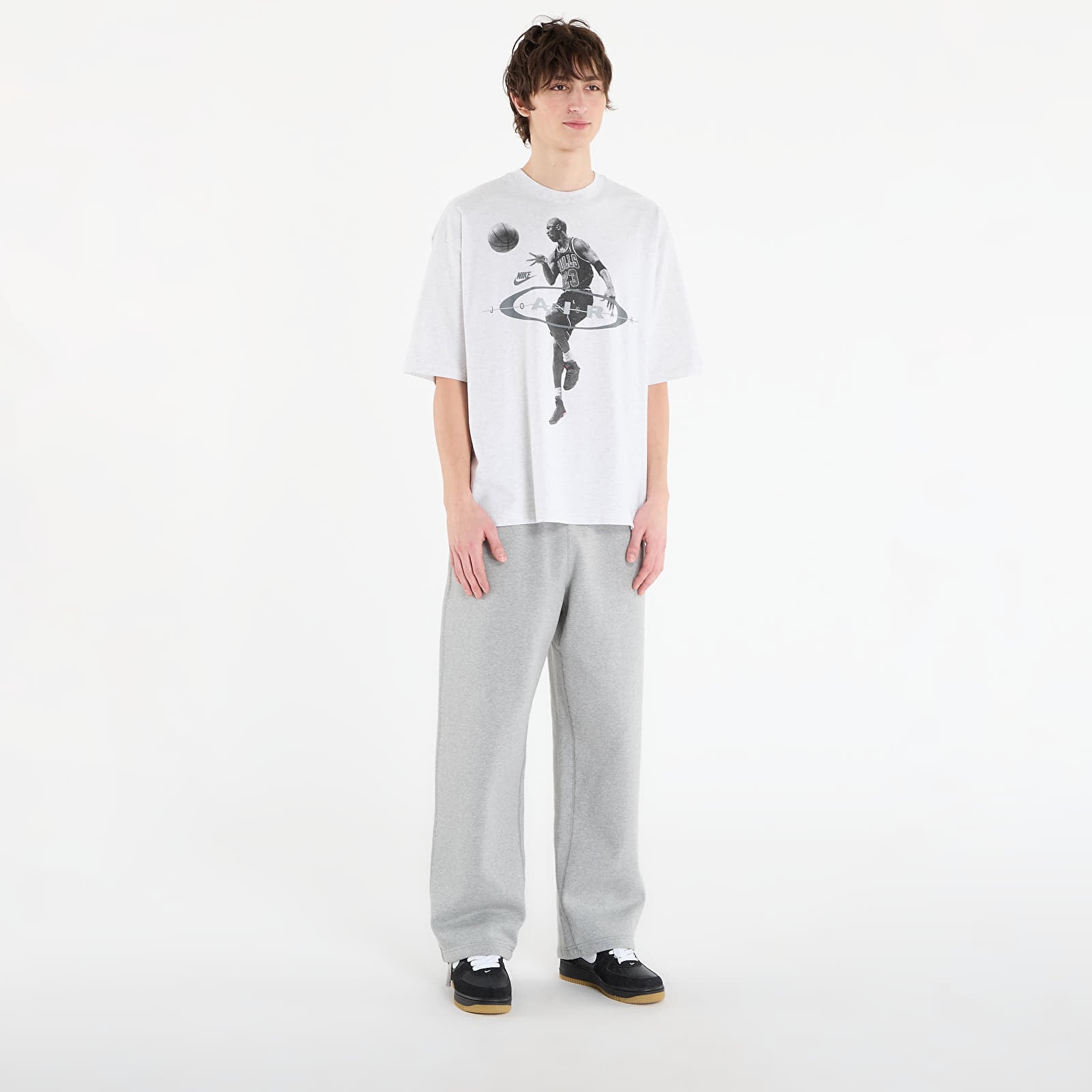 T-shirts Jordan Brooklyn Men's T-Shirt Birch Heather/ Black