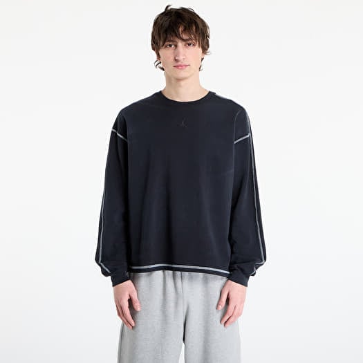 Sweatshirt Jordan Flight Men's Heavyweight Long-Sleeve Top Black/ Sail/ Black