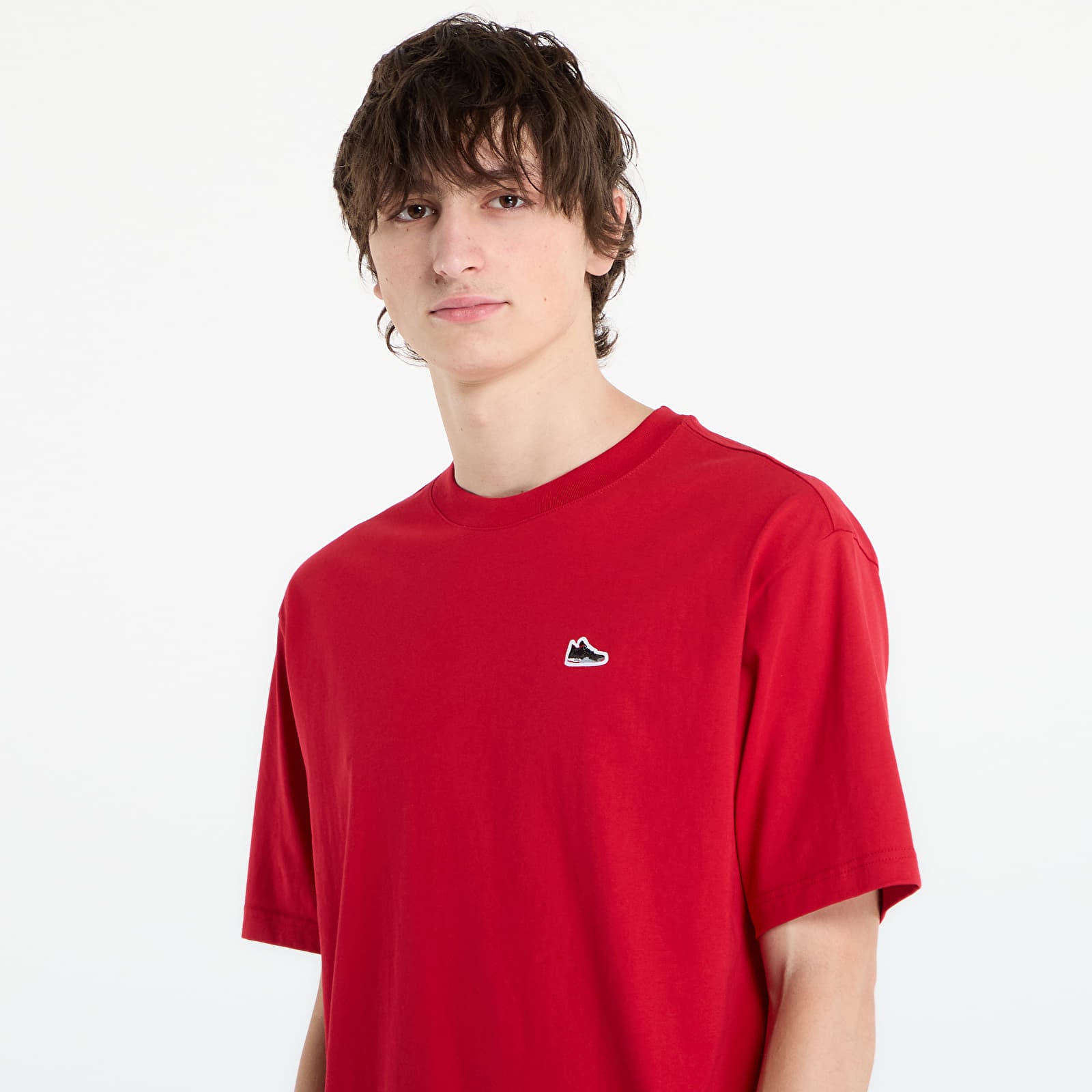 T-Shirts Jordan Men's Sneaker Patch T-Shirt Gym Red