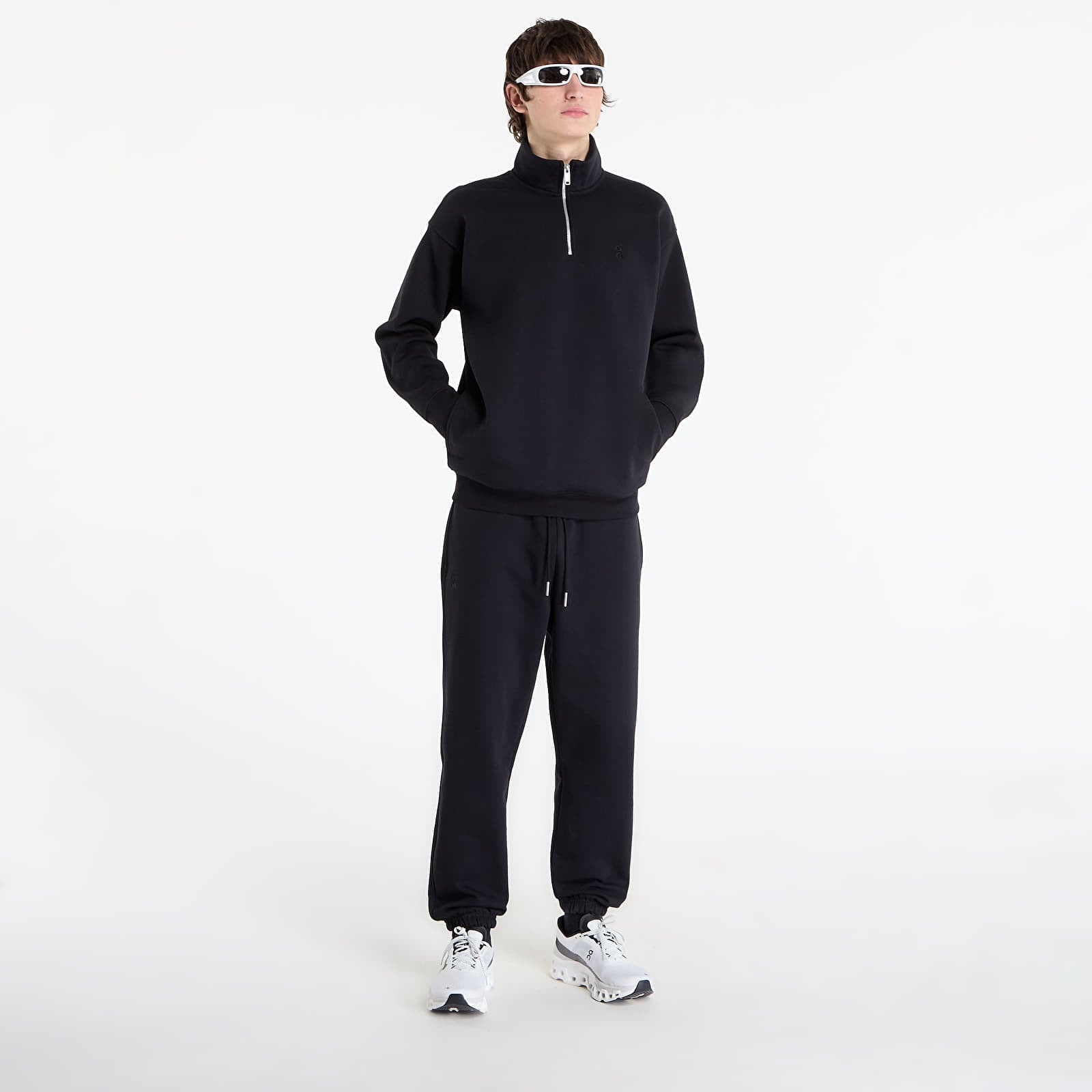 Hoodies en truien On Club Collective 1/4 Zip Black