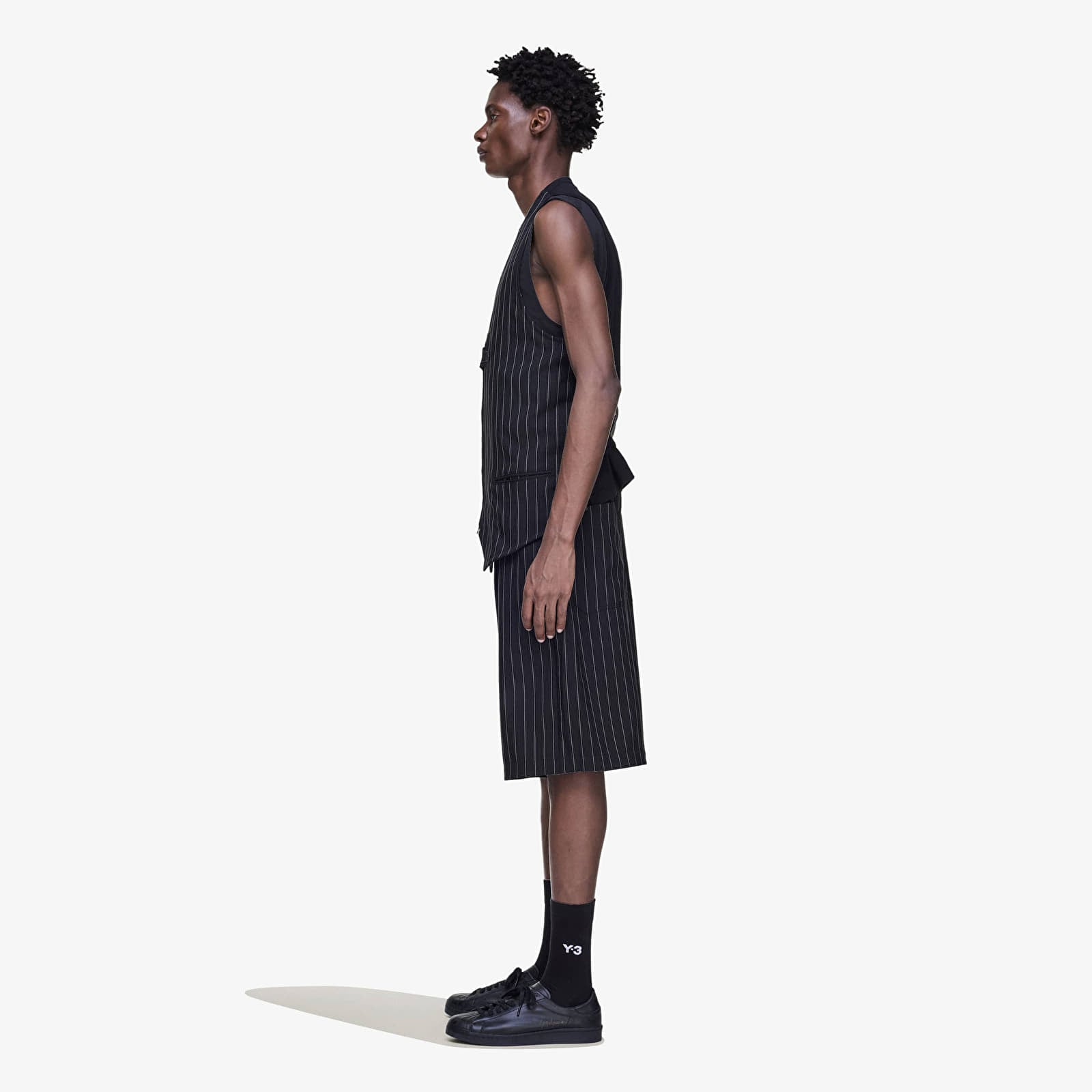 Kurzhosen Y-3 Sport Uniform Pinstripe Track Trousers Black