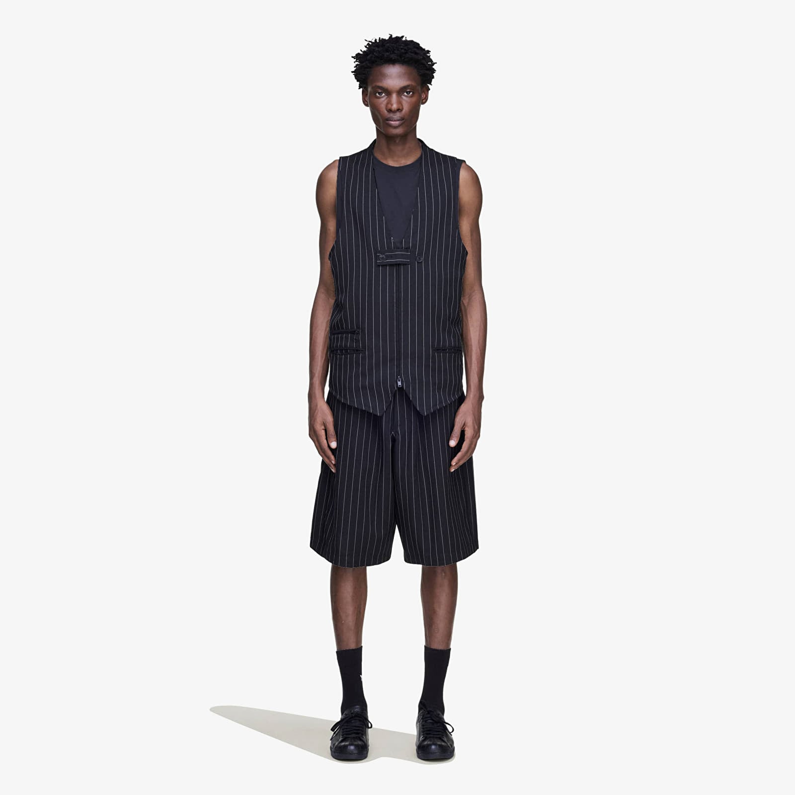Kurzhosen Y-3 Sport Uniform Pinstripe Track Trousers Black