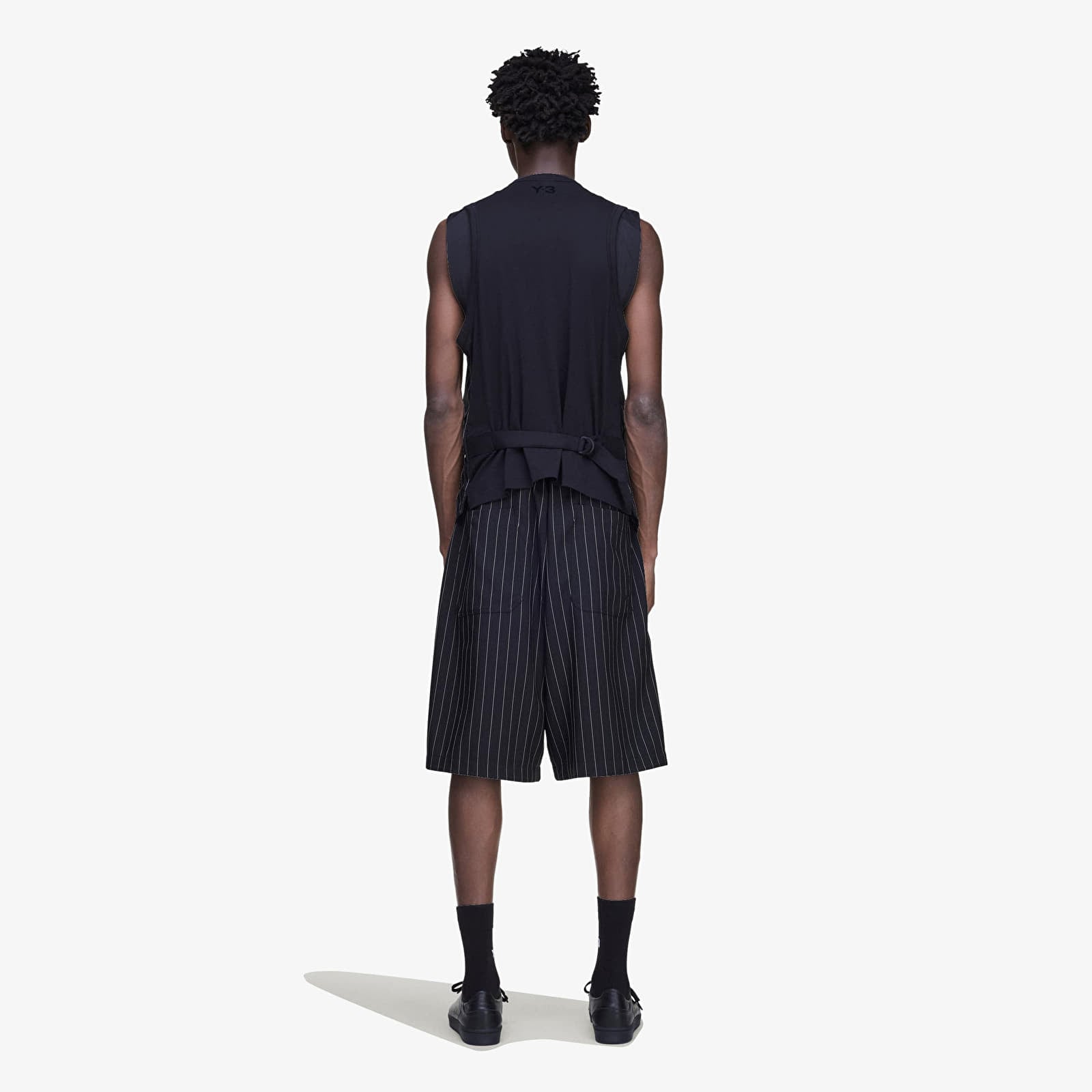Kurzhosen Y-3 Sport Uniform Pinstripe Track Trousers Black