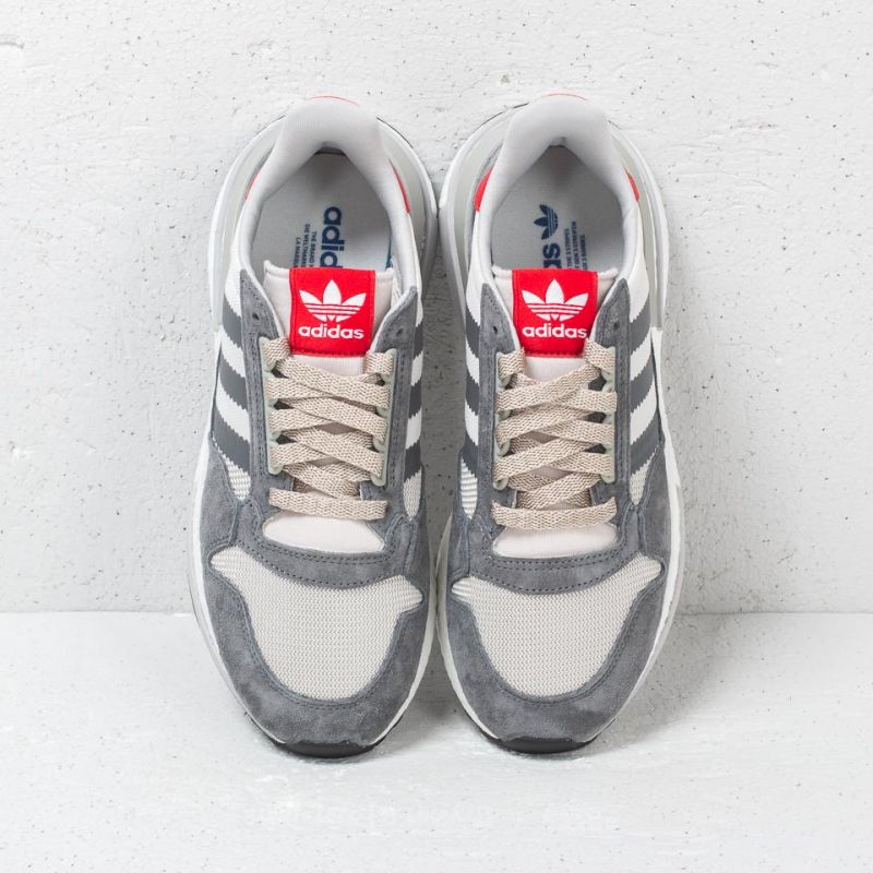 Men's shoes adidas ZX 500 RM Grey Four/ Ftw White/ Scarlet (B42204