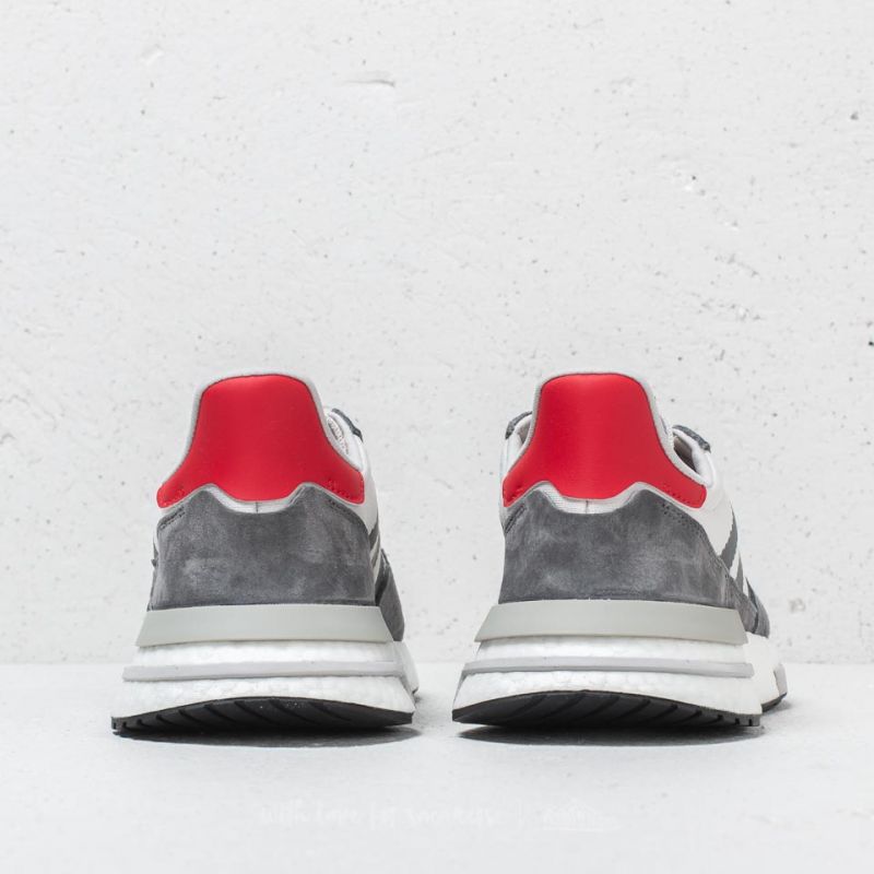 Men's shoes adidas ZX 500 RM Grey Four/ Ftw White/ Scarlet (B42204