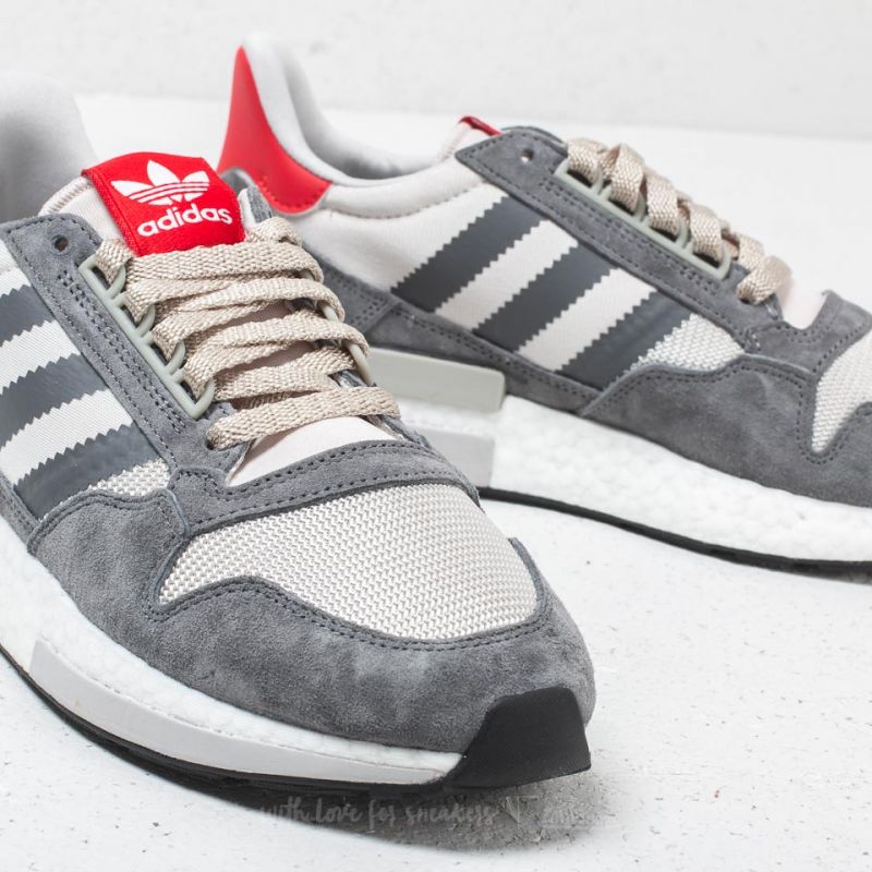 EFFORT 13 （24cm） adidas ZX 500 RM Grey Four/ Ftw White/ Scarlet | Footshop