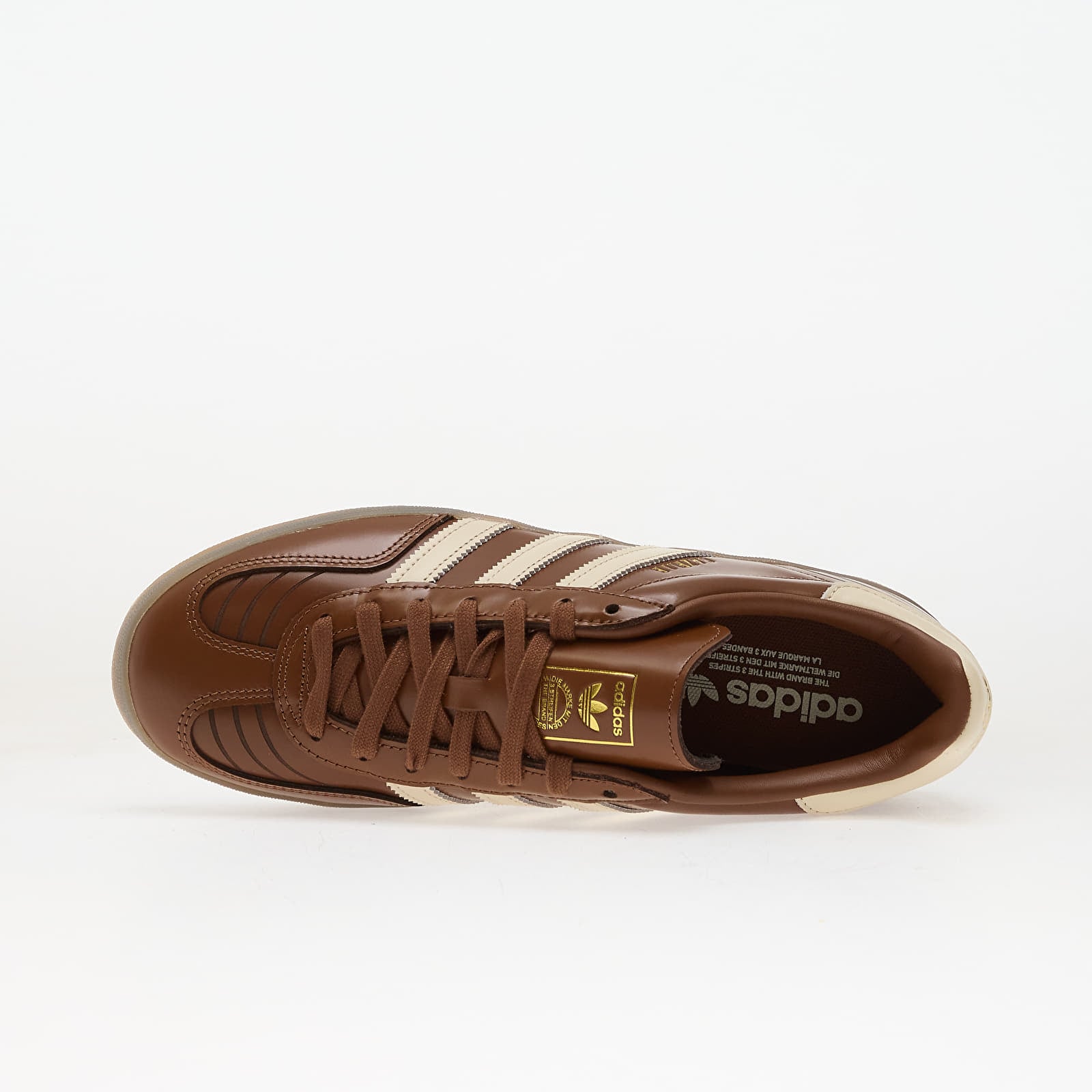 Pánske tenisky a topánky adidas Gazelle Indoor Preloved Brown/ Wonder White/ Gum5