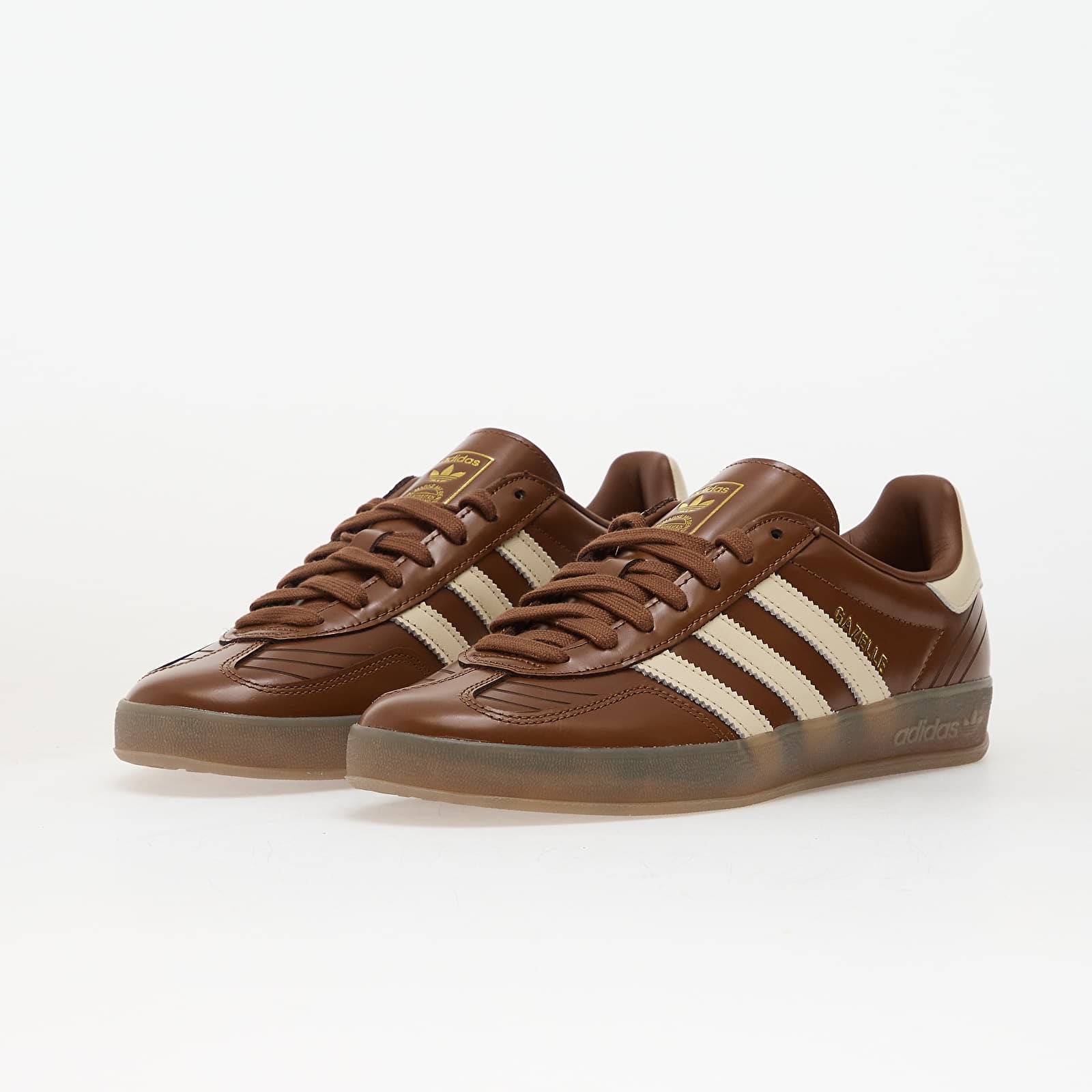 Pánske tenisky a topánky adidas Gazelle Indoor Preloved Brown/ Wonder White/ Gum5