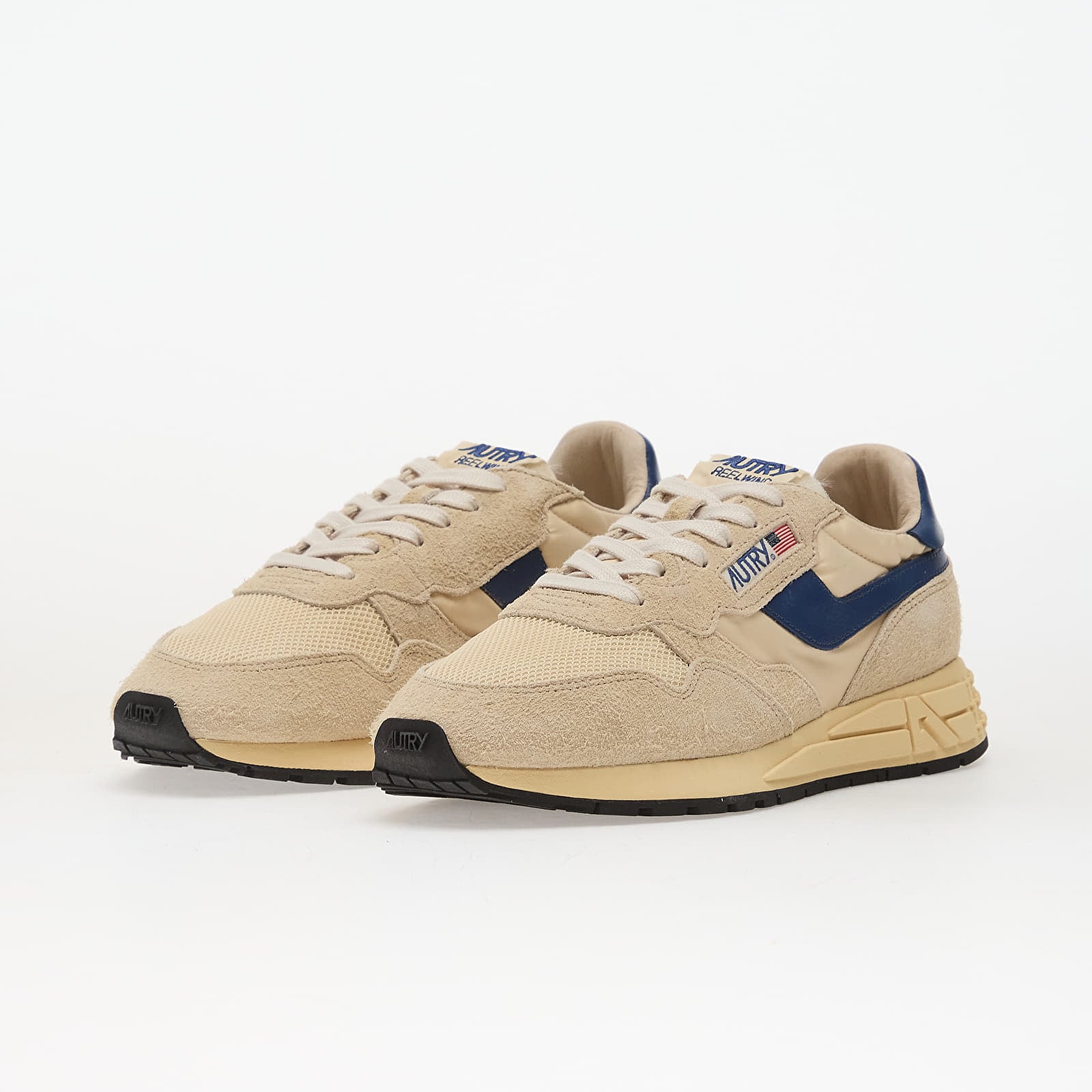 Moški čevlji Autry Reelwind Low Man Suede/ Net Ecru/ Ensblue
