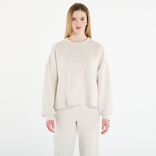 Hoodica Nike 24.7 ImpossiblySoft Women's Dri-FIT Oversized Crew-Neck Top Lt Orewood Brn/ Lt Iron Ore