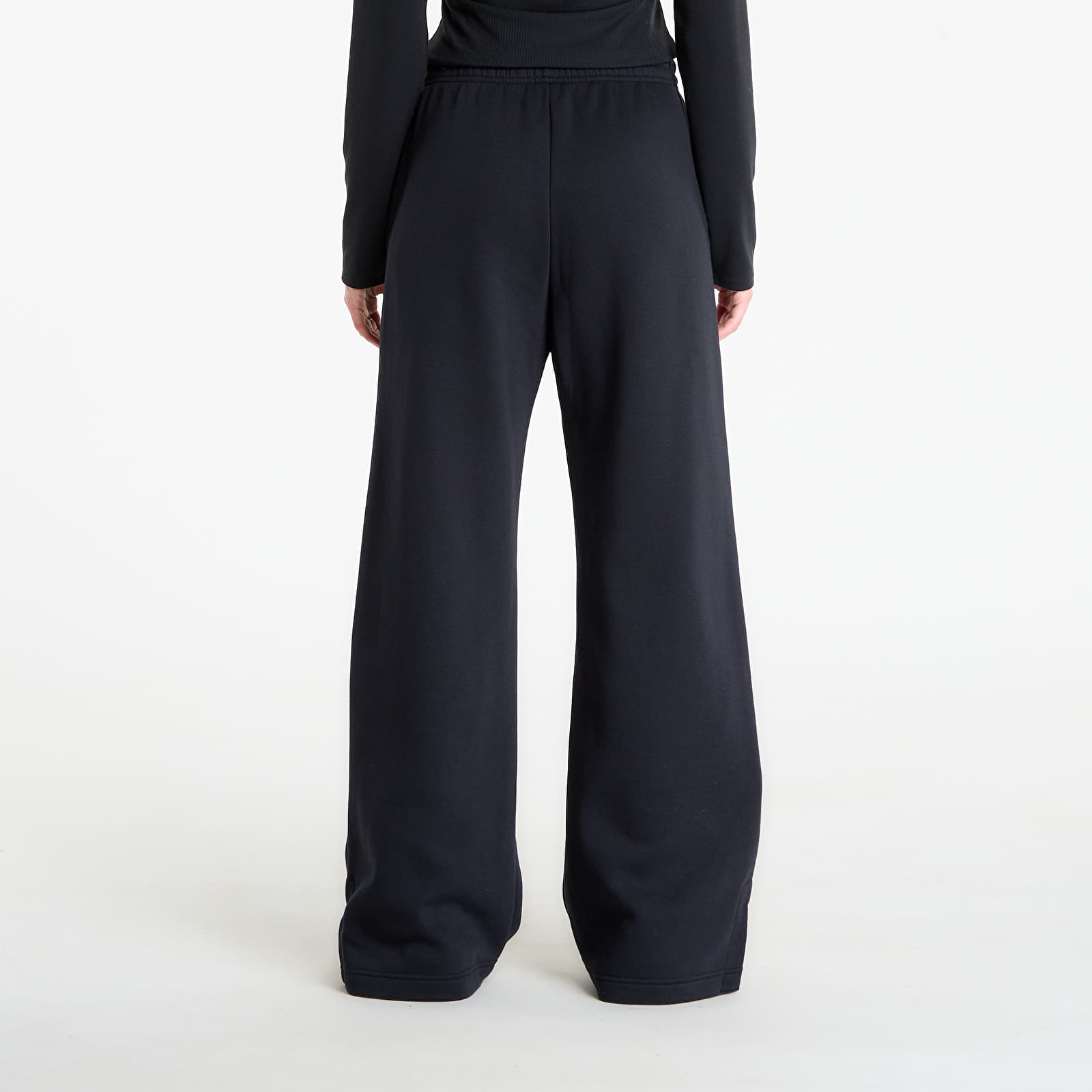 Träningsbyxor för kvinnor Nike Sportswear Phoenix Fleece Women's High-Waisted Wide-Leg Pants Black/ Sail