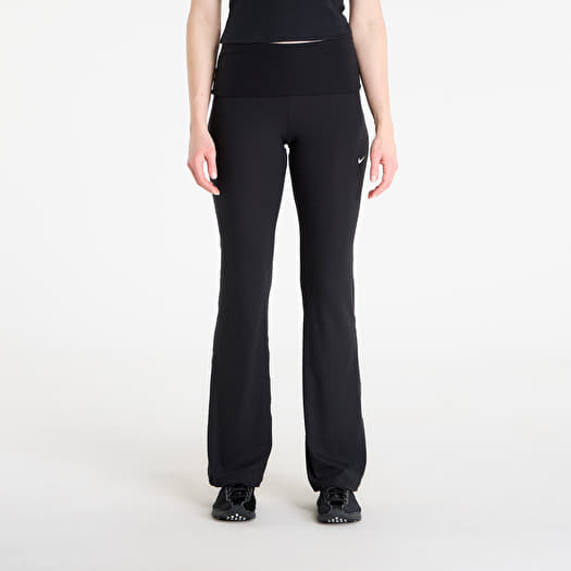 Nike Sportswear Chill Knit Women's Mid-Rise Tight Ribbed Pants Black/ Sail