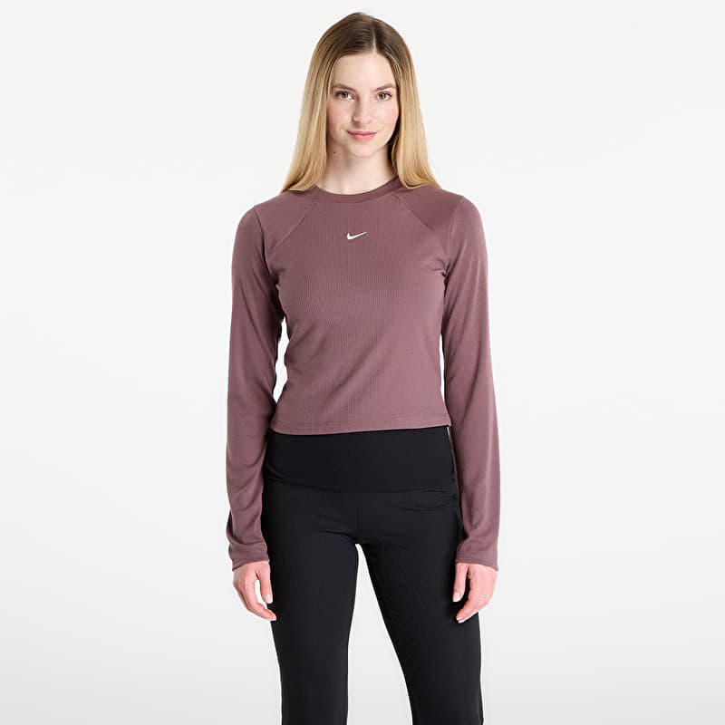 T-shirt Nike Sportswear Chill Knit Women's Tight Long-Sleeve Ribbed Top Tattoo/ Sail