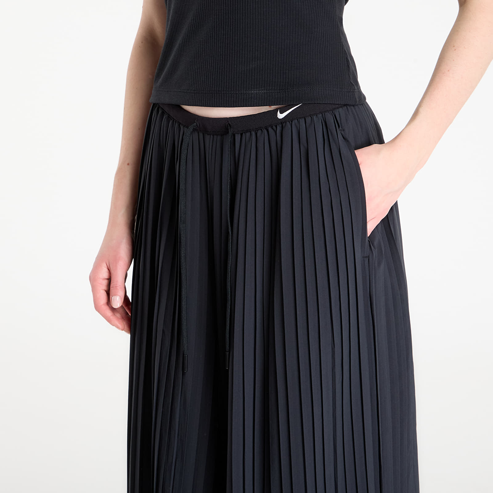 Pantaloni donna Nike Sportswear Women's Oversized Mid-Rise Culotte Pants Black/ Sail