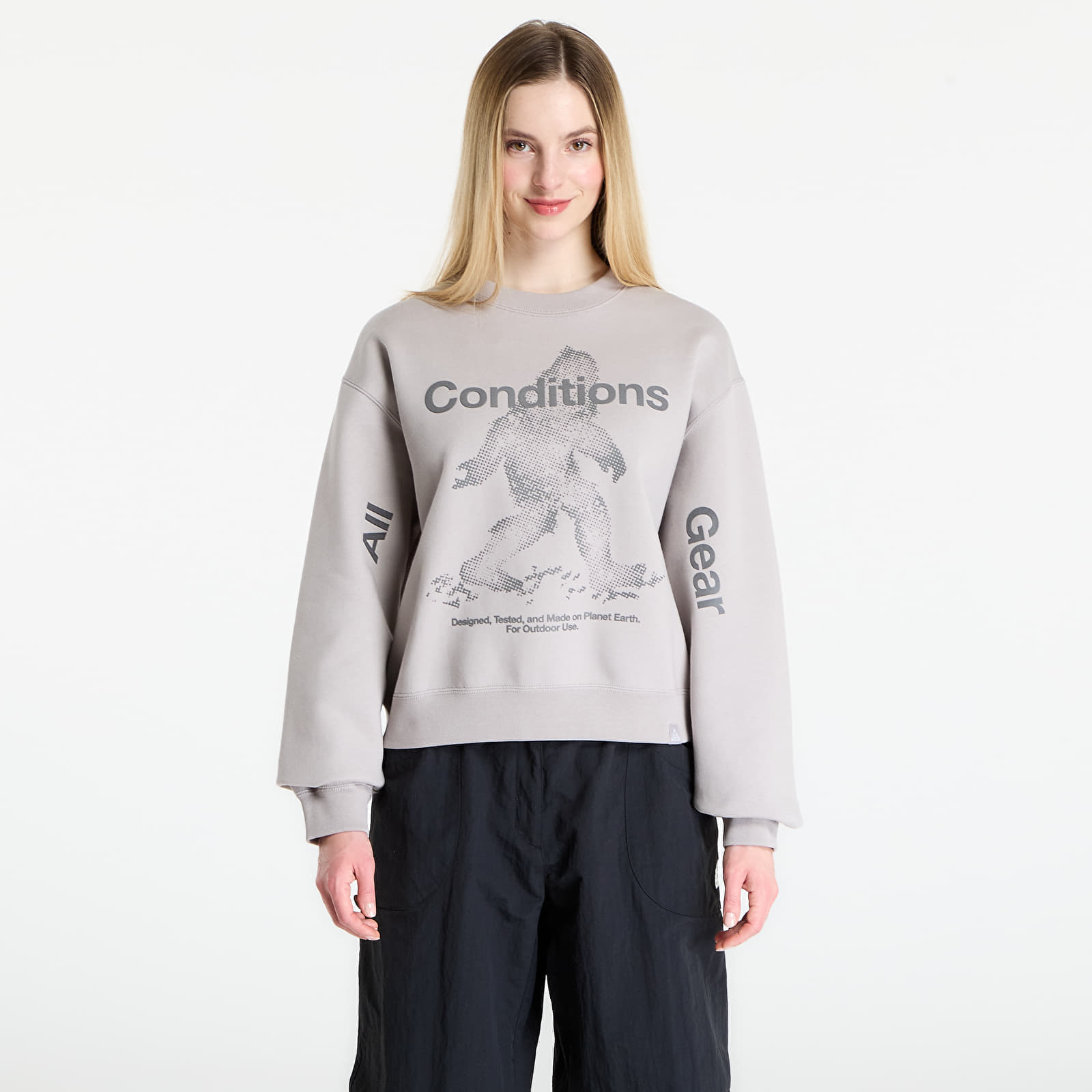 Sweatshirt Nike ACG Tuff Fleece Womens Therma-FIT Crew-Neck Sweatshirt College Grey/ Anthracite/ Summit White XL