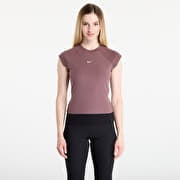 Nike Sportswear Chill Knit Women's Tight Short-Sleeve Ribbed Top Tattoo/ Sail