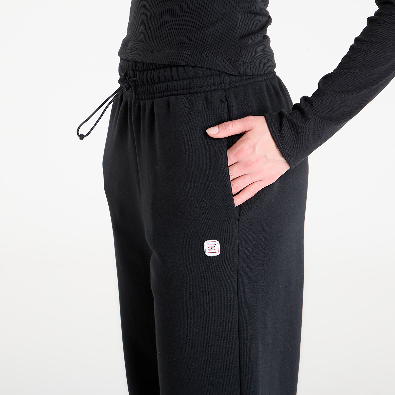 Pantaloni tuta donna Nike Sportswear Phoenix Fleece Shox Women's High-Waisted Pants Black