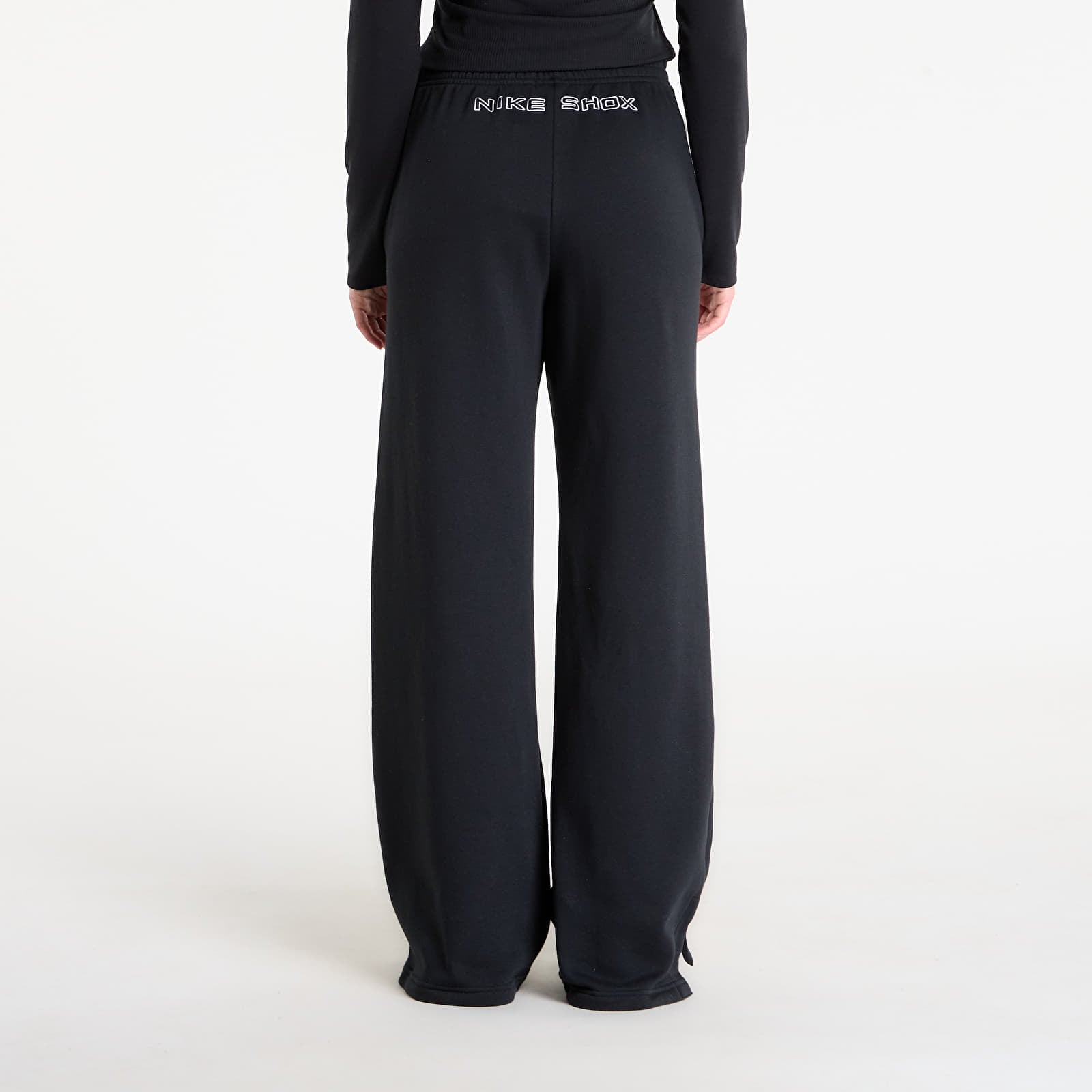 Pantaloni tuta donna Nike Sportswear Phoenix Fleece Shox Women's High-Waisted Pants Black