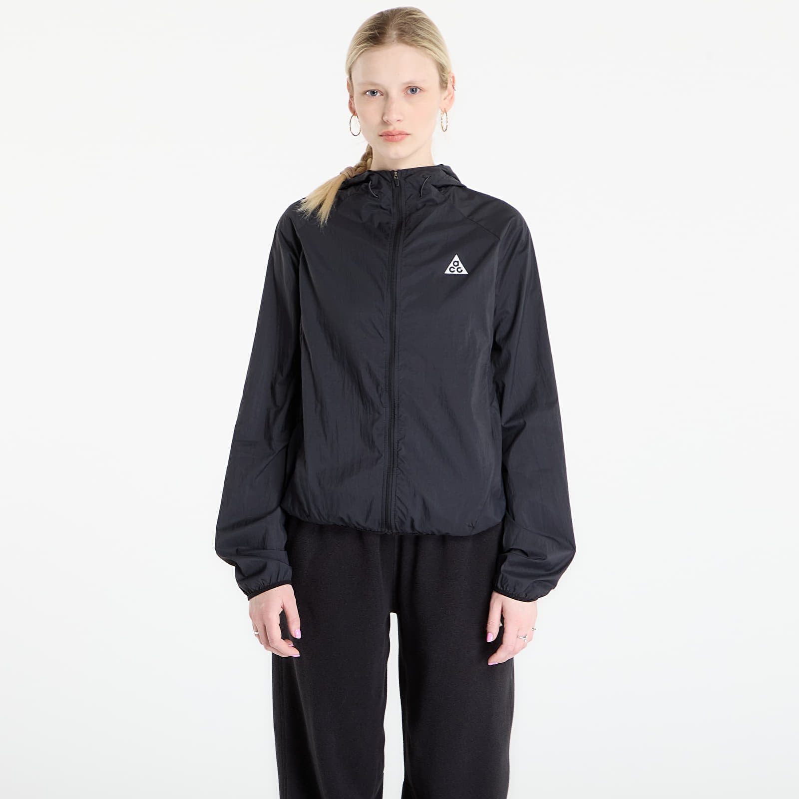 Jachetă Nike ACG Womens Repel Trail Running Jacket Black/ White/ Summit White M